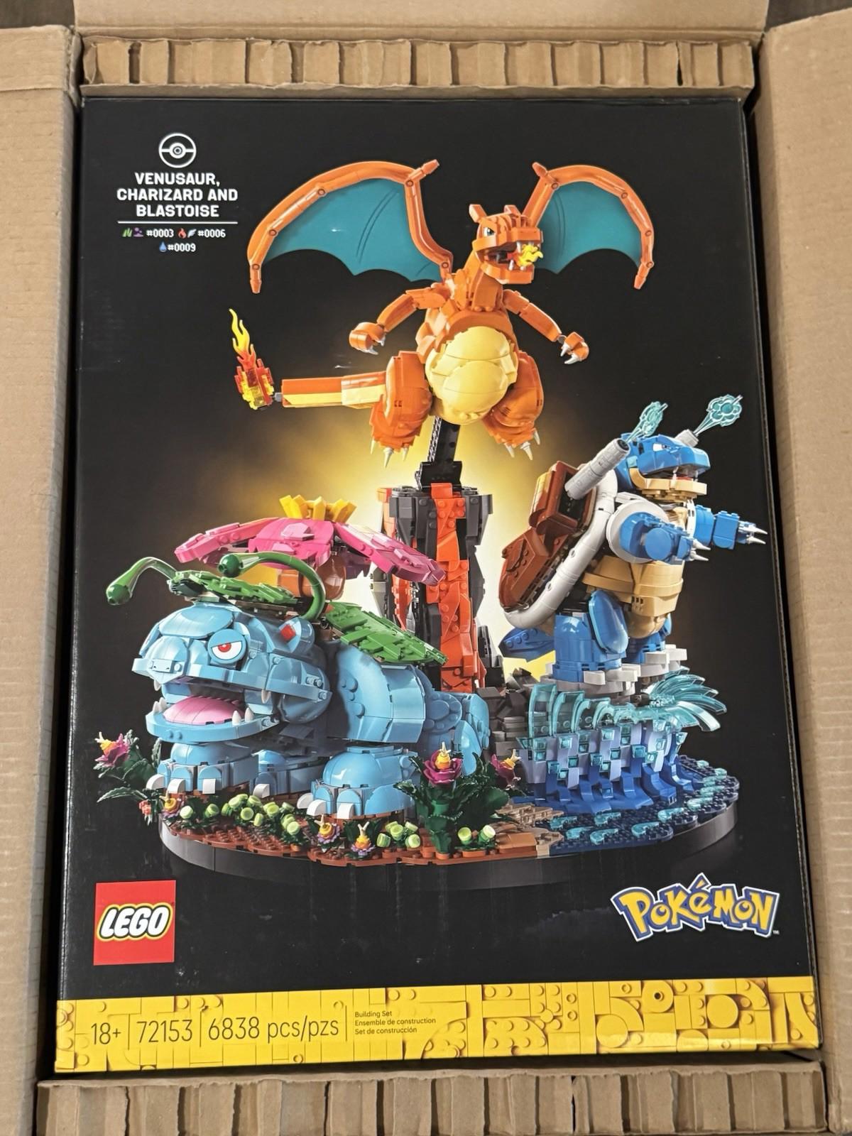 Lego Pokemon 72153 Venusaur, Charizard, and Blastoise BRAND NEW IN BOX SHIPS NOW