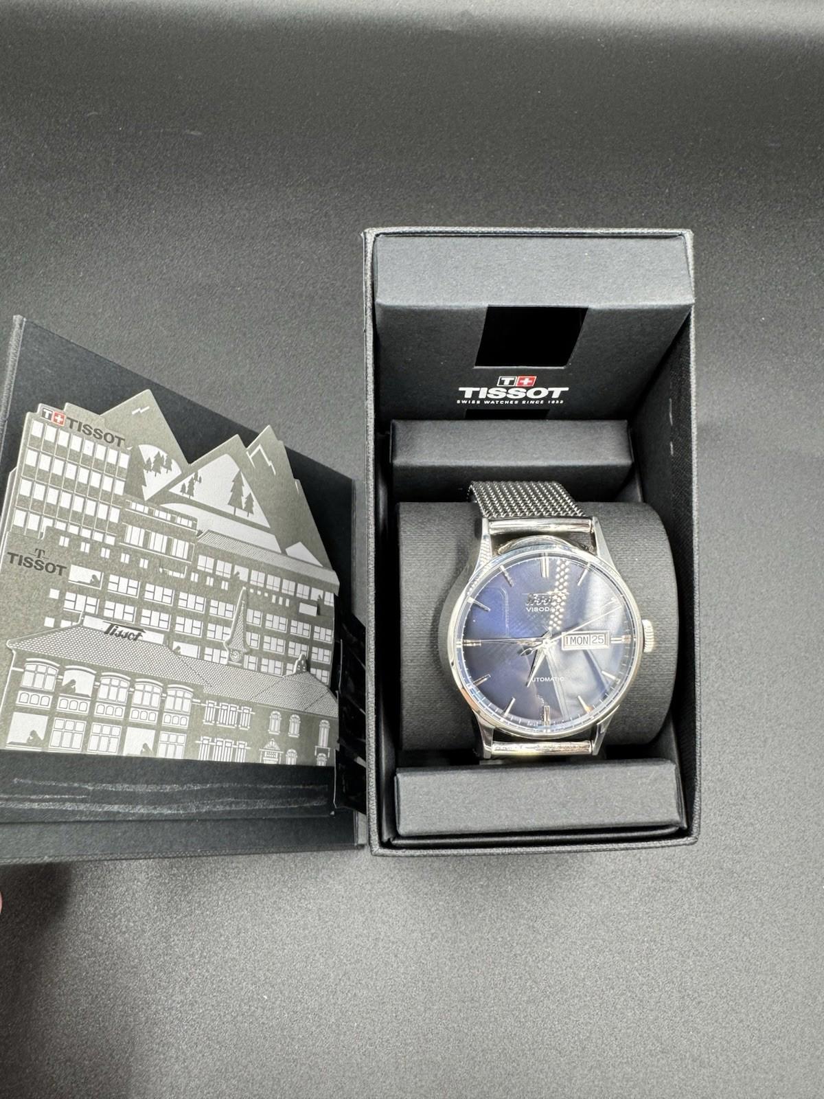 TISSOT HERITAGE VISODATE AUTOMATIC Blue Dial Swiss Made BOX