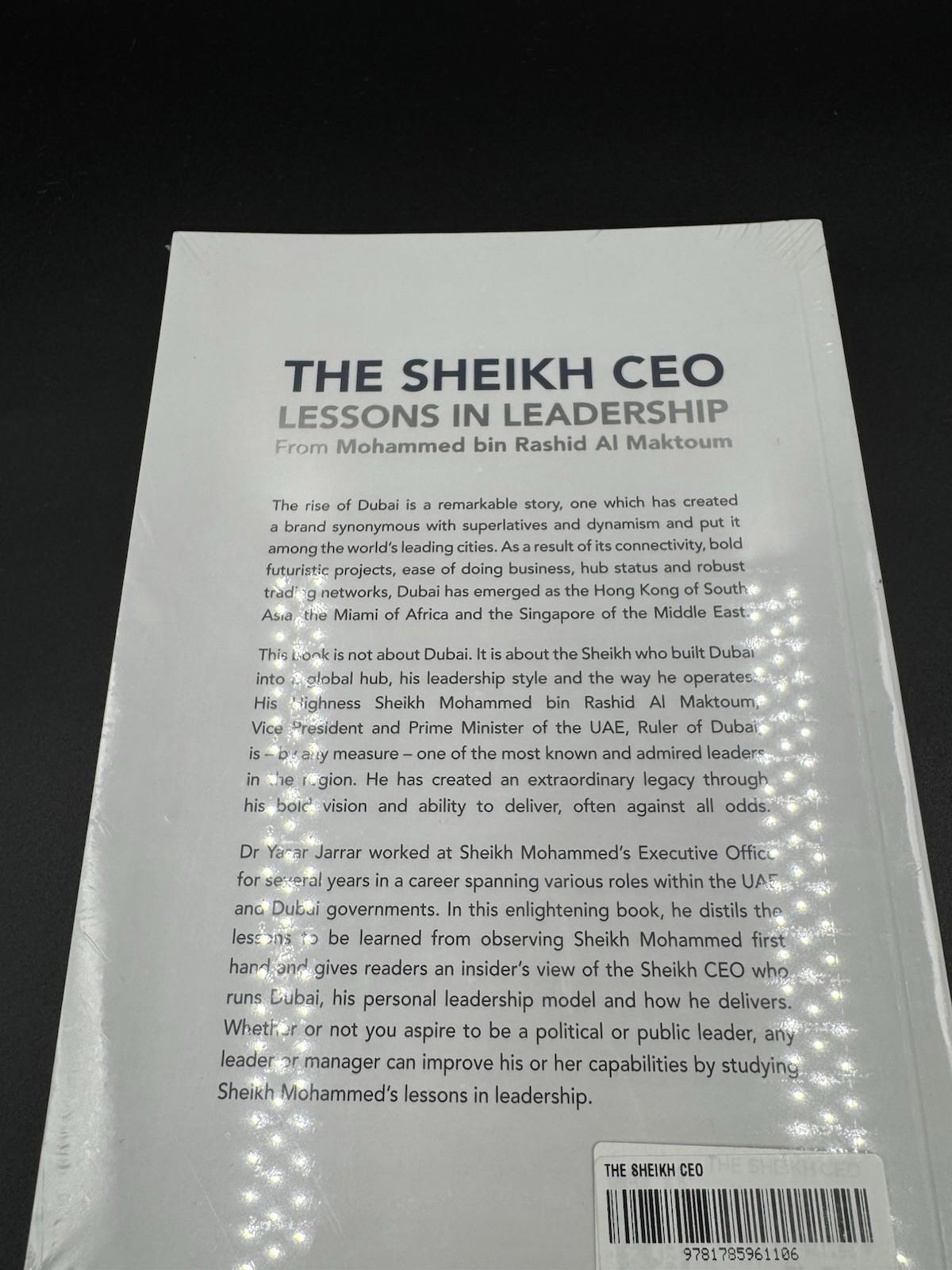 The Sheikh Ceo Lessons In Leadership Paperback Dr. Yasar Jarrar Brand New Sealed