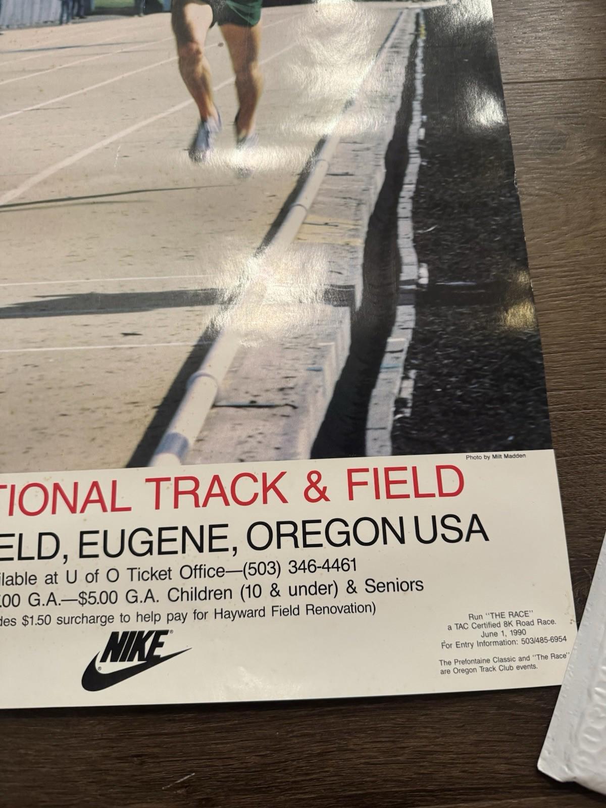 The Prefontaine Classic Poster 1990 Hayward Field Eugene Oregon 24x16 Very Rare