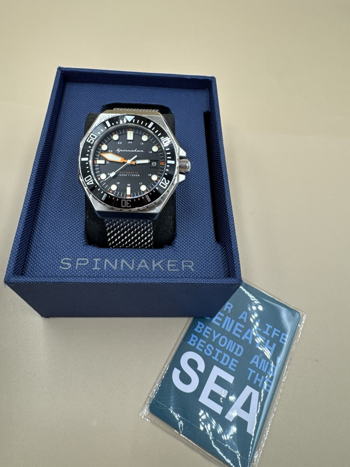 Spinnaker Dumas SP-5081 300 Automatic Date 300m 44mm Great Condition Rare Bezel