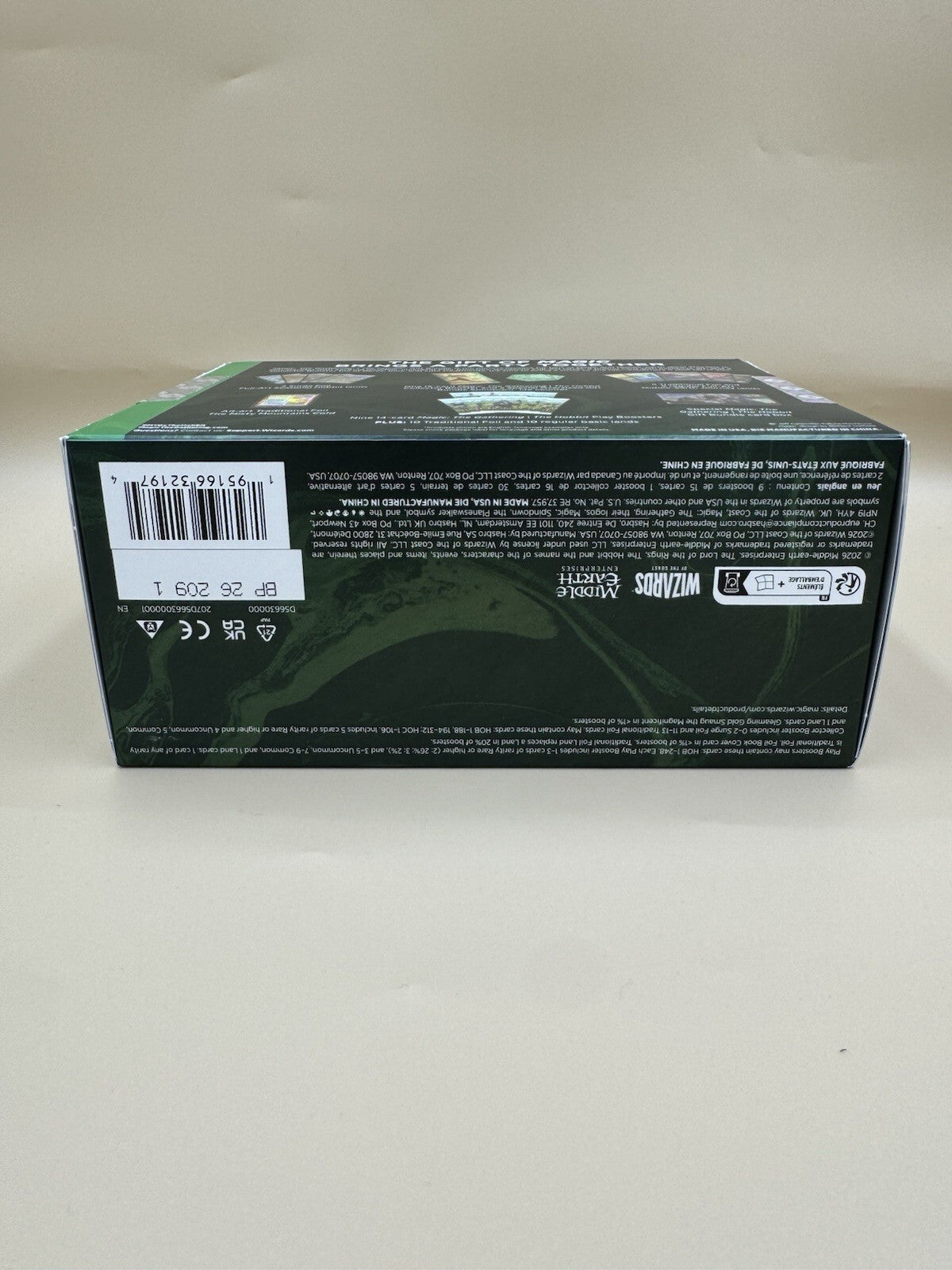 MTG The Hobbit Gift Bundle 9 Play Boosters Collector Booster Promo Lands Brand N