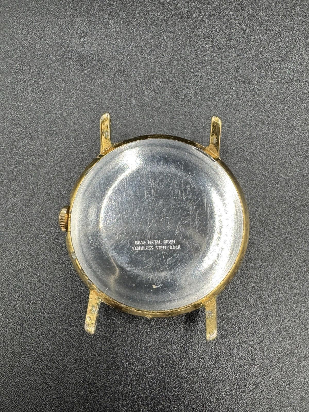 Vintage Timex Wind-up Watch Taiwan 25429 Men's - Works Very Well Missing Band G+