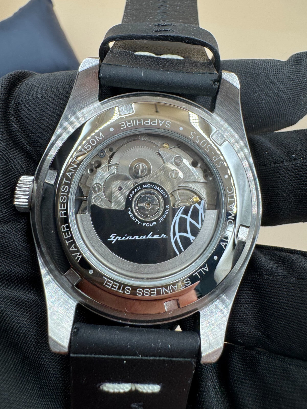 Spinnaker Fleuss SP-5055-03 Men's 43mm Stainless Steel Automatic Wristwatch Blac