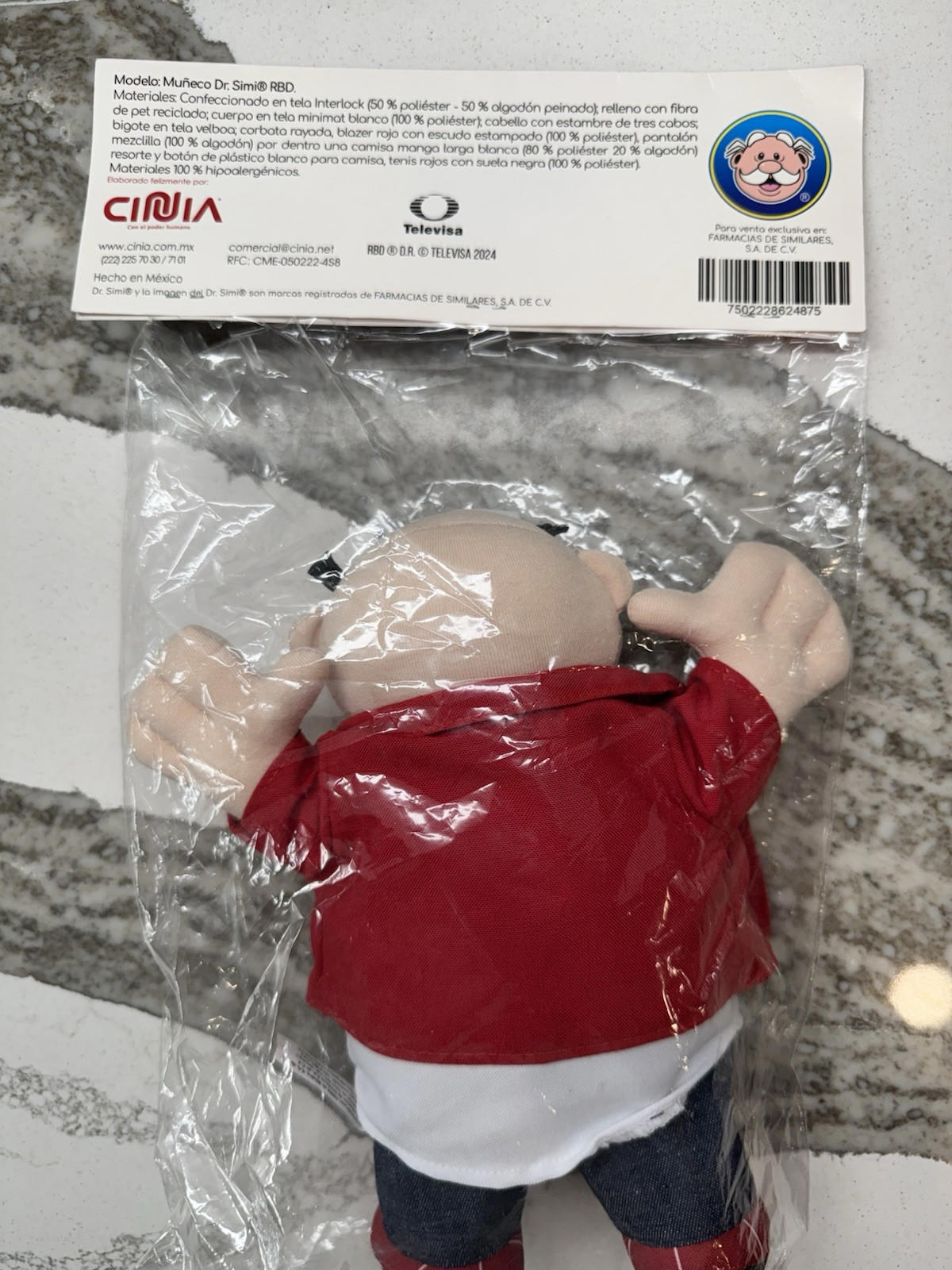 DR Simi Plush Rebelde Rbd Farmacias Similares Hipoalergenico Hypoallergenic New