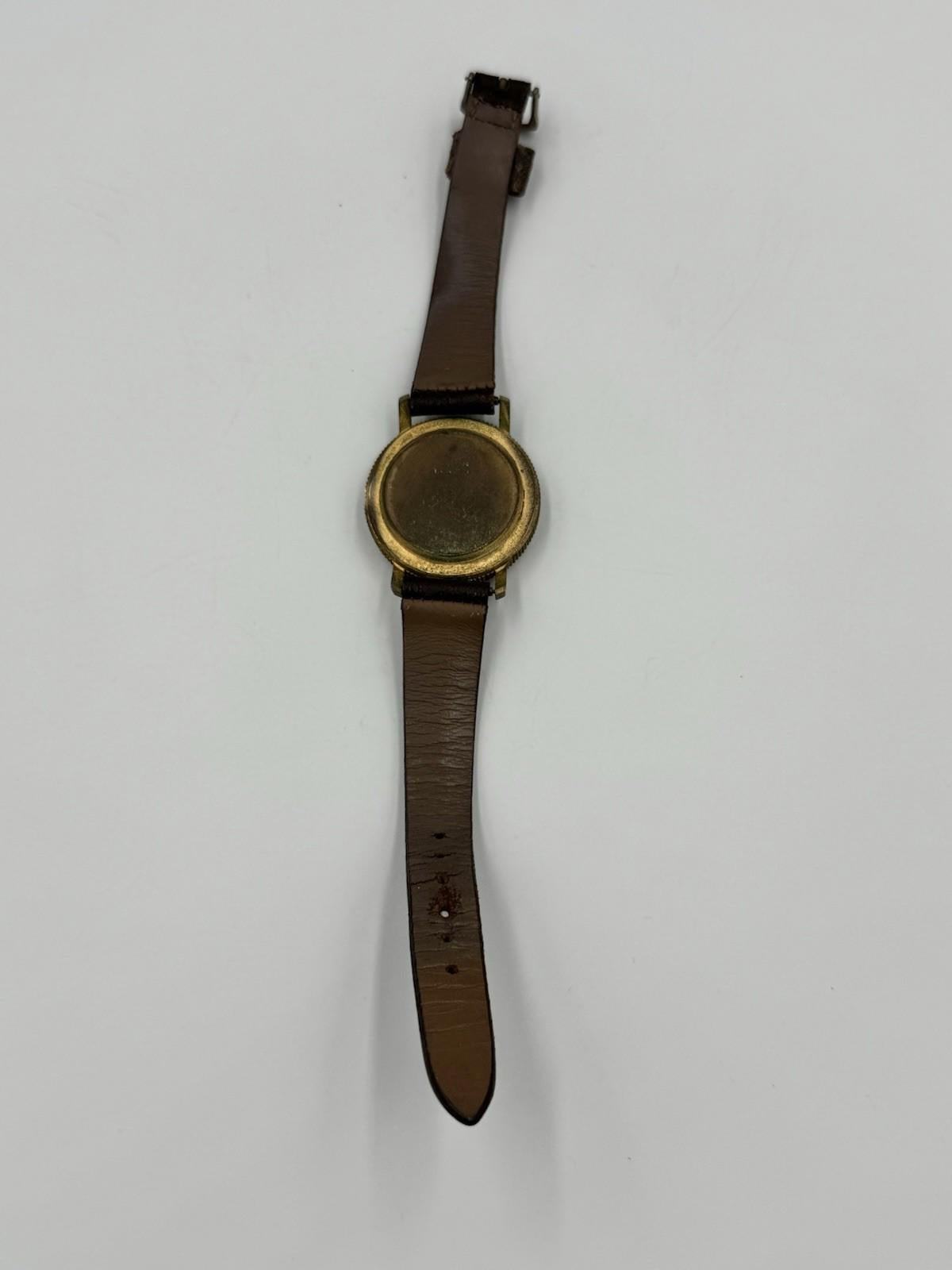 Buler Swiss Coin-Style Dial Watch Liberty Motif Rare 60s