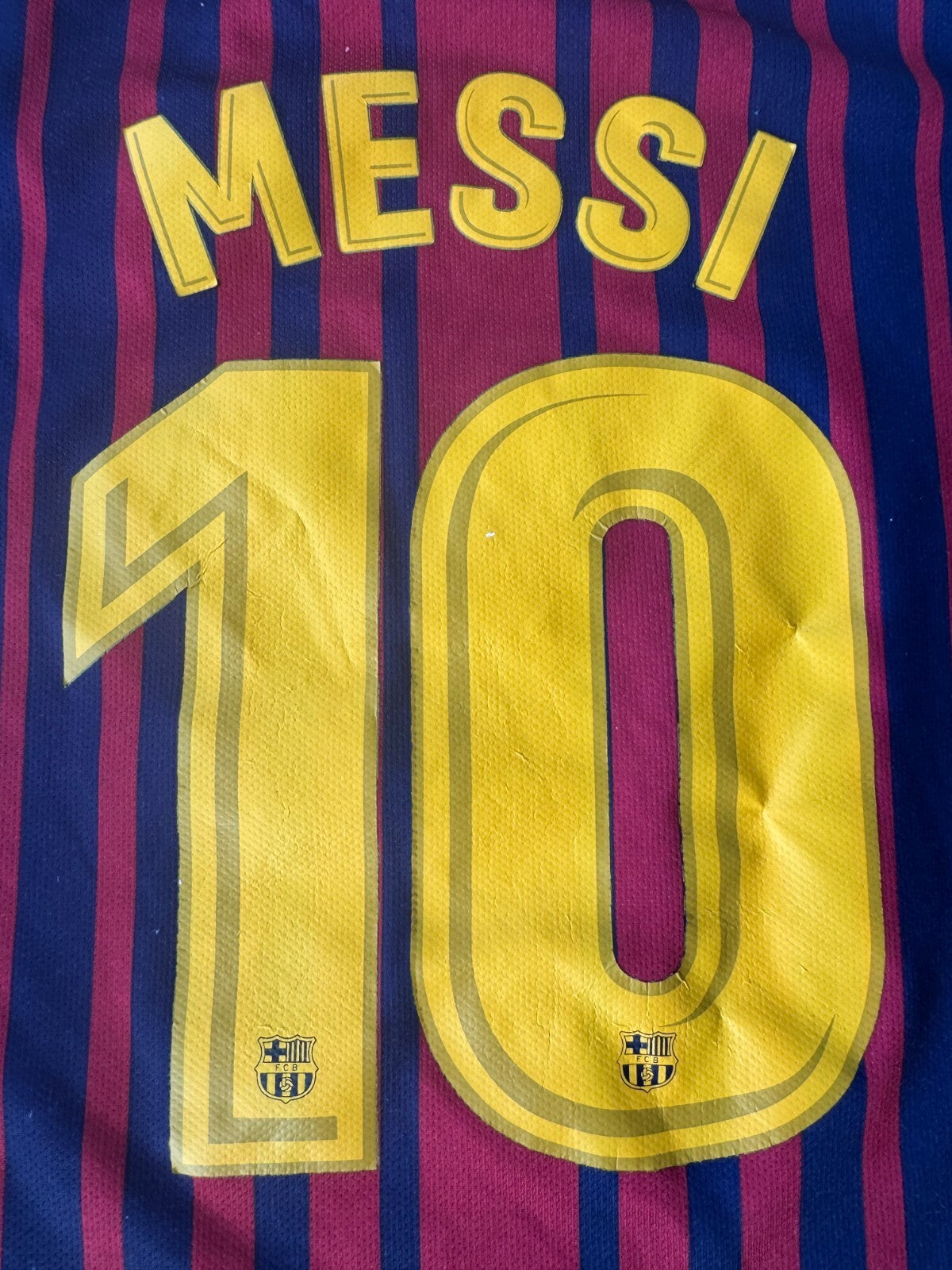 Nike FC Barcelona Lionel Messi #10 Youth Size 28 Jersey 2017 2018 Dri-FIT La Lig