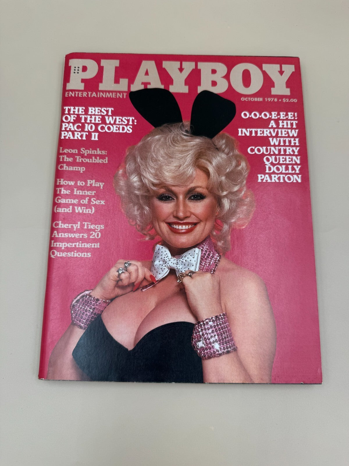 October 1978 DOLLY PARTON PLAYBOY Magazine Very Good Conditi