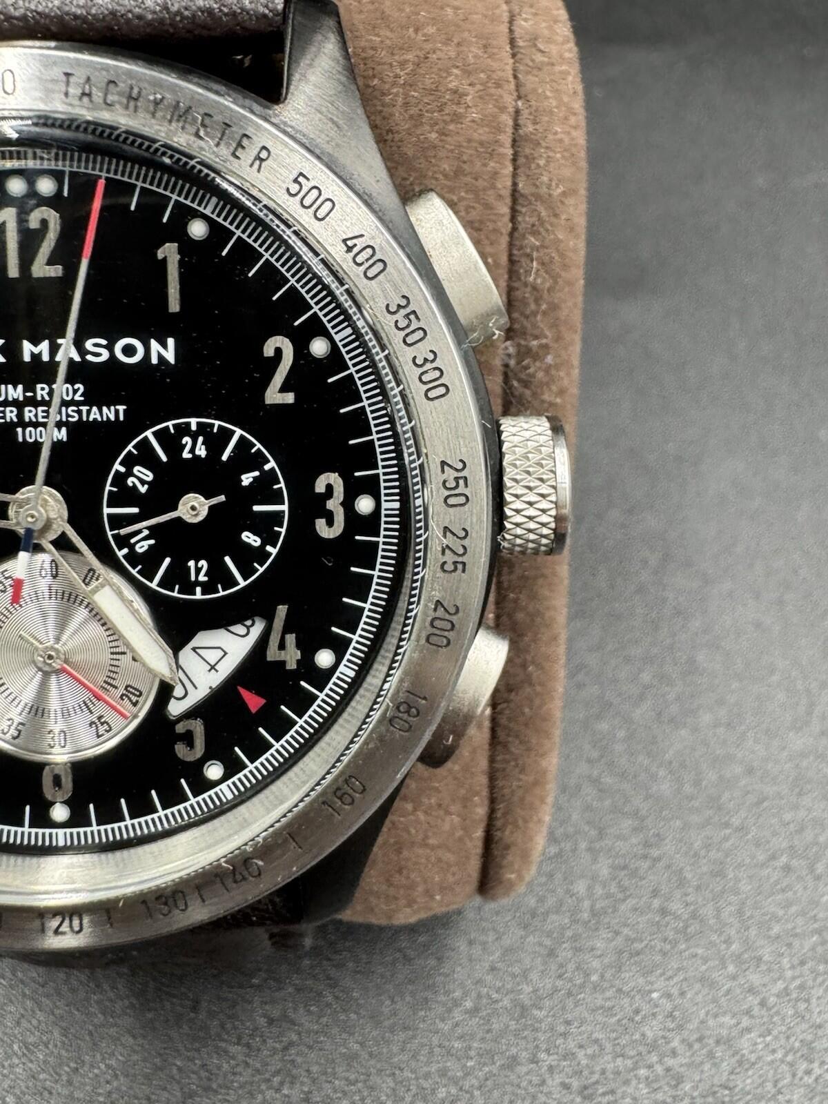 Jack Mason JM-R102-010 Men's Racing Chronograph Watch Japanese Movement Silver M