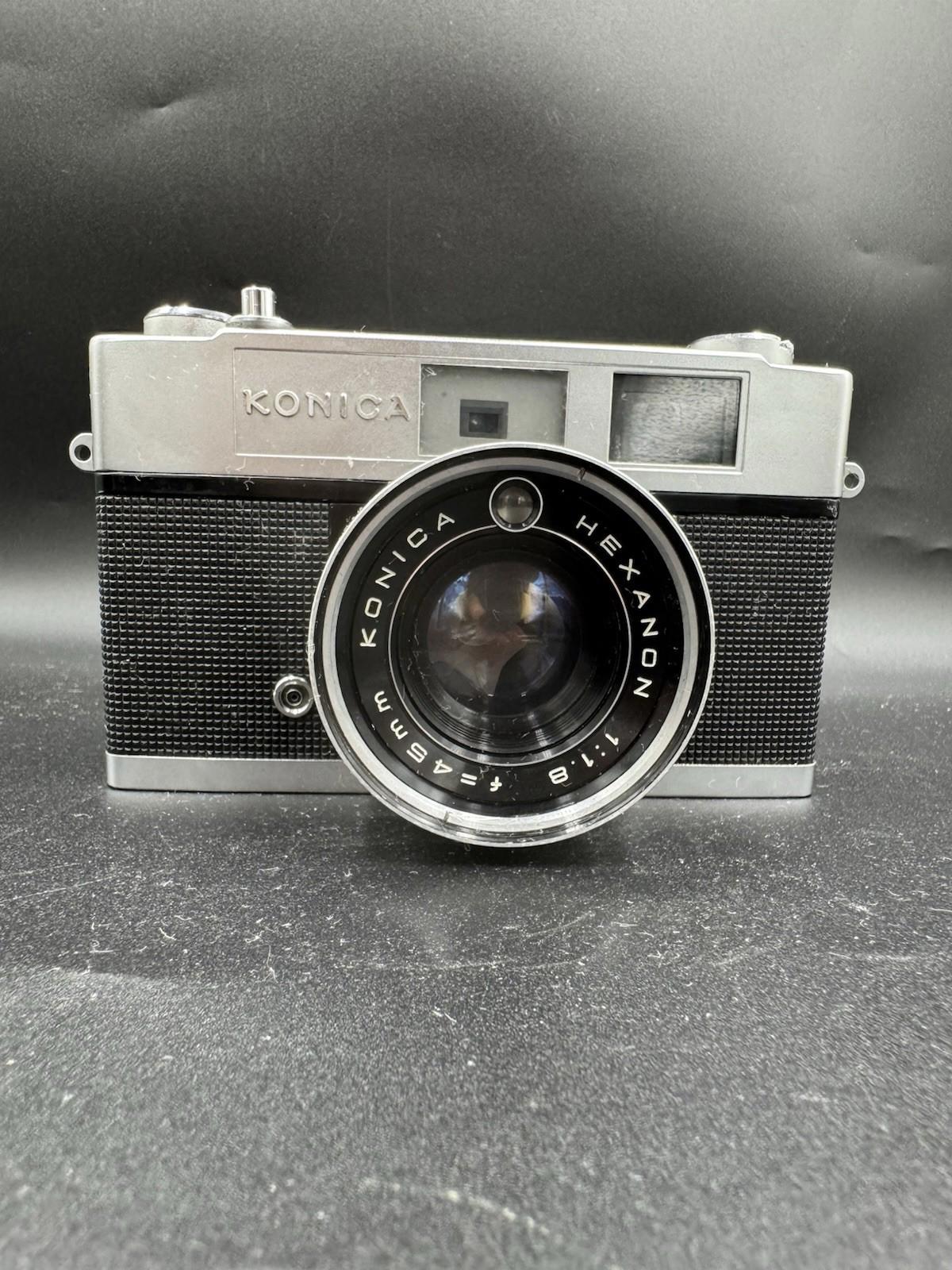Konica Auto S2 35mm Camera with Hexanon 45mm Lens & original cover - Untested G