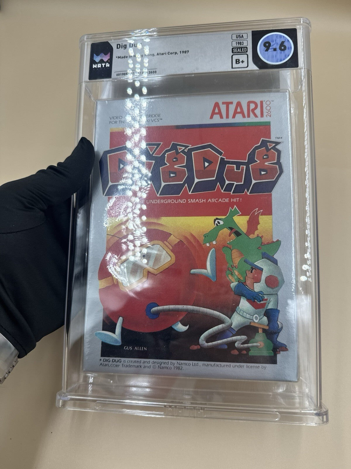 Dig Dug Atari 2600 Video Game Wata Graded 9.6 Gem Seal B+ 1983 Release - Rare VG