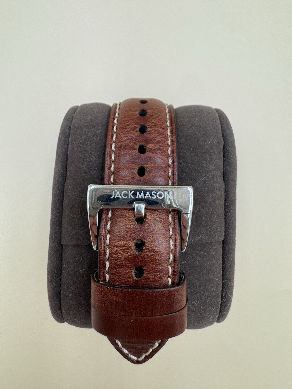 Jack Mason Pursuit Aviator JM-A101-004 | Black Dial Brown Original Leather Band
