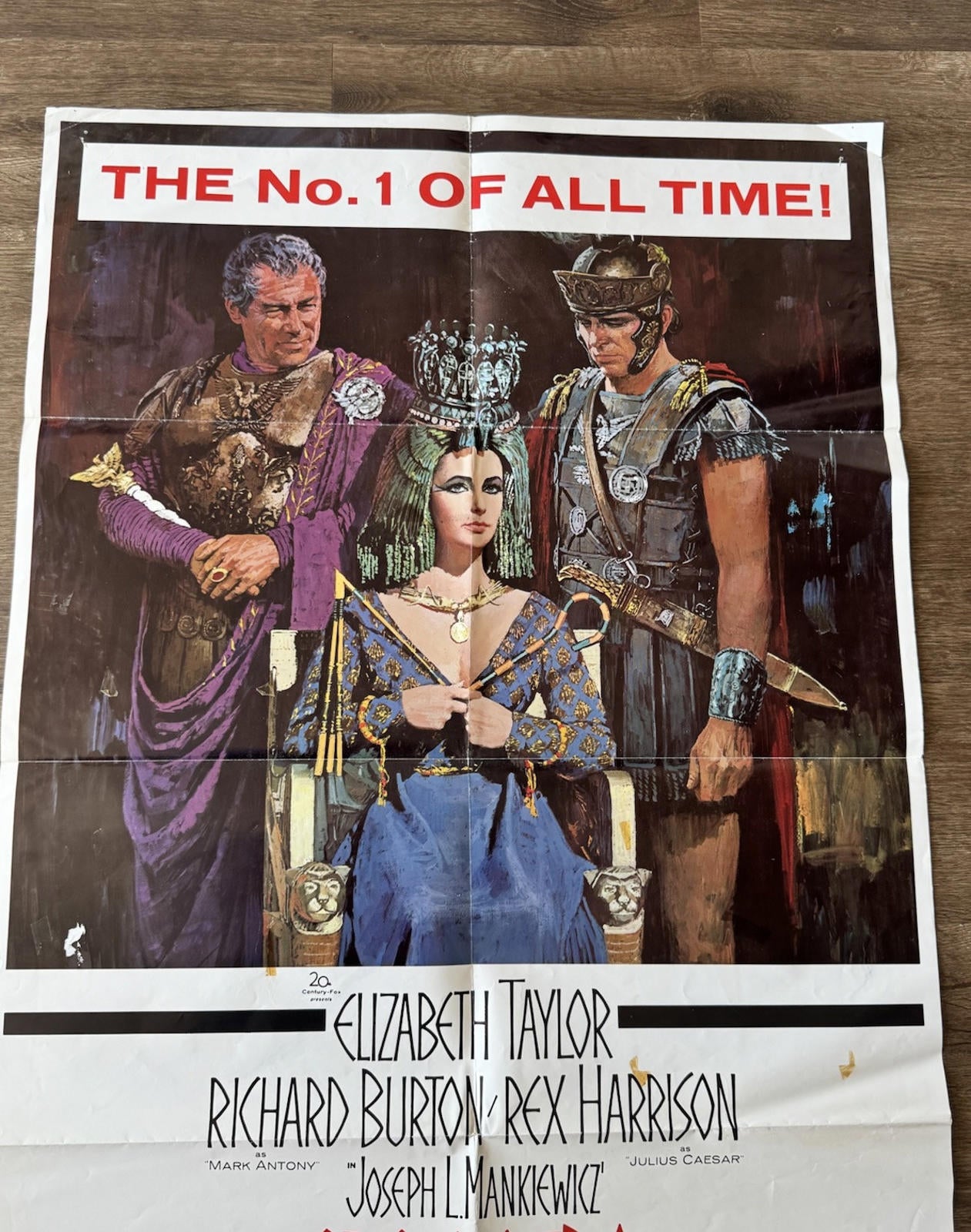 CLEOPATRA ORIGINAL MOVIE POSTER ELIZABETH TAYLOR 1963