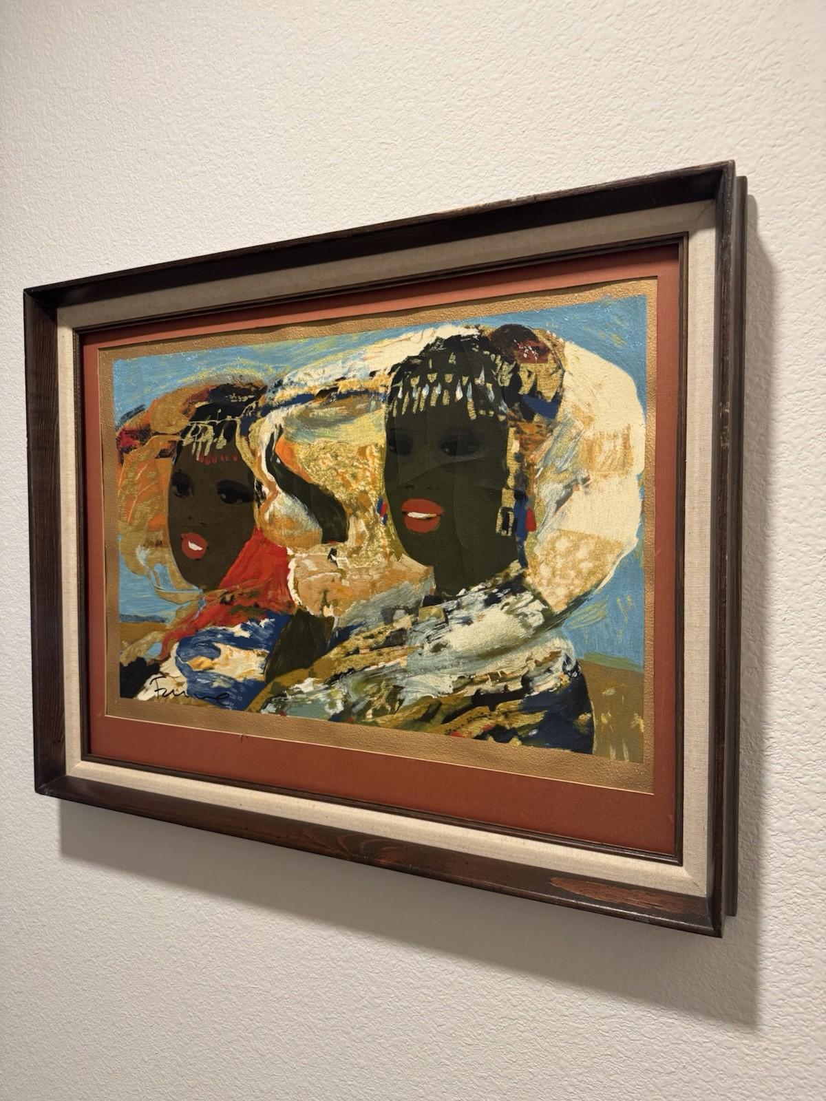 Salvatore Fiume Somale Painting P.A. Controlled Fauve Stamp