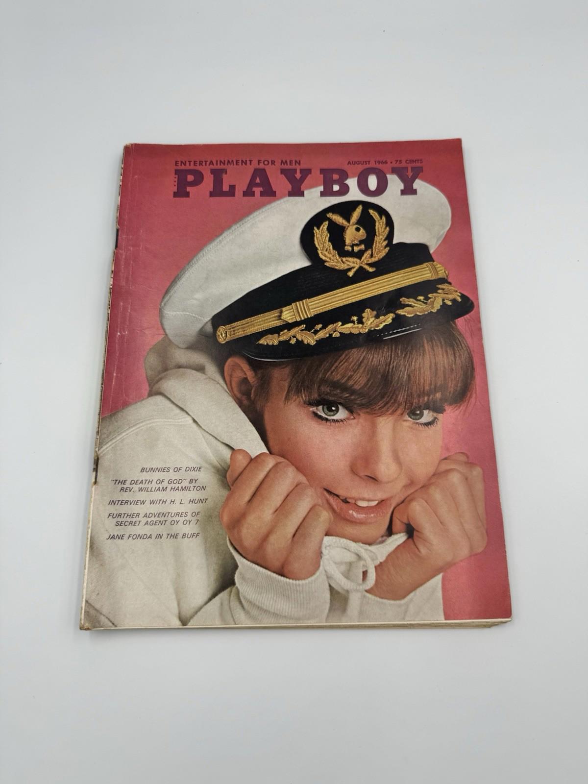 Vintage Playboy Magazine Issue August 1966 Entertainment Men
