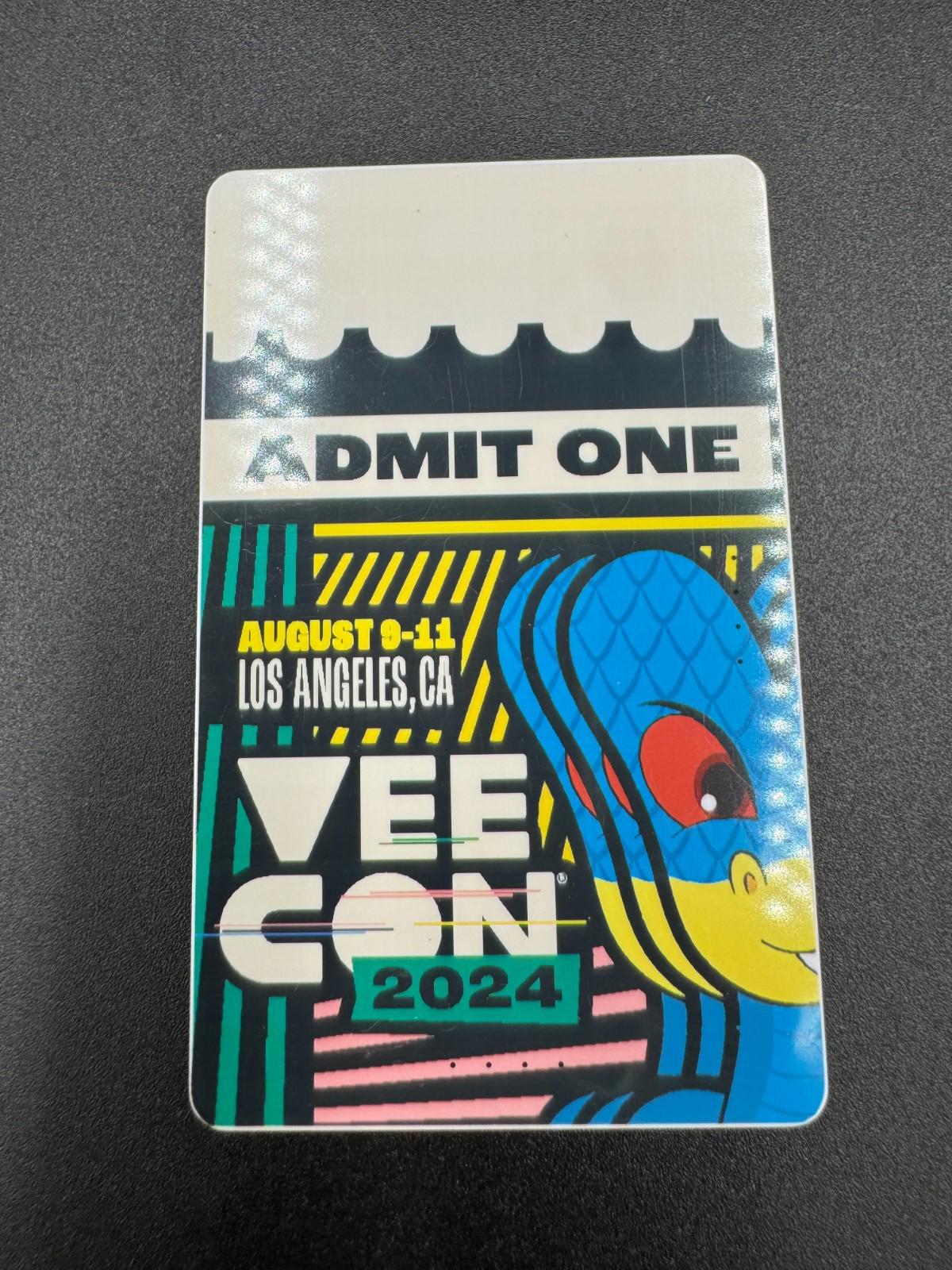 Rare VeeCon 2024 Physical Ticket VeeFriends Gary Vaynerchuk Collectible Admit 1