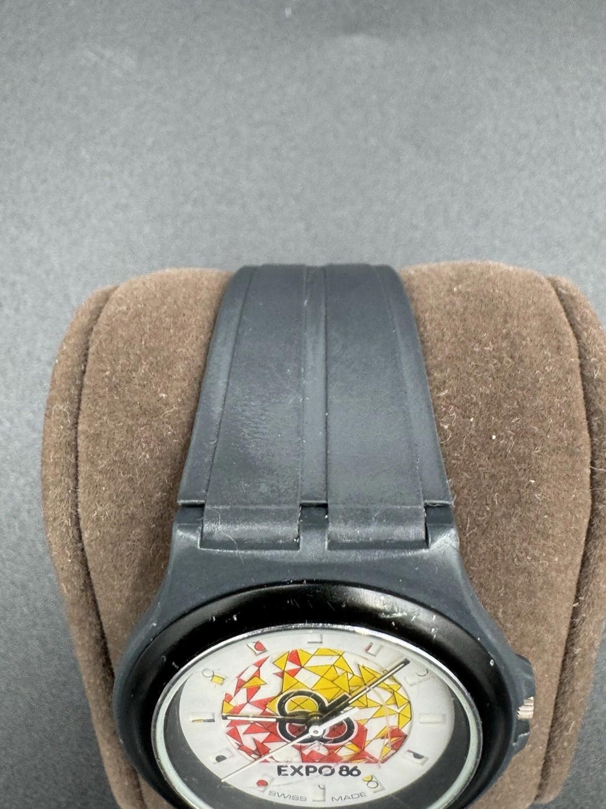 Swatch Expo 86 Quartz Vintage Men’s Watch - Needs Servicing , battery, and band