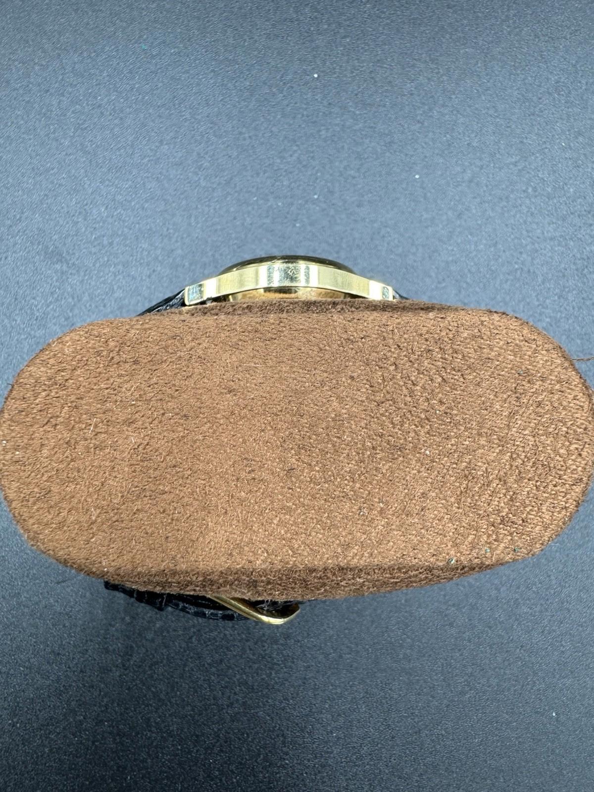 Vintage Wittnauer Watch Womens 24mm Gold Tone Pegasus Leather Band New Battery G