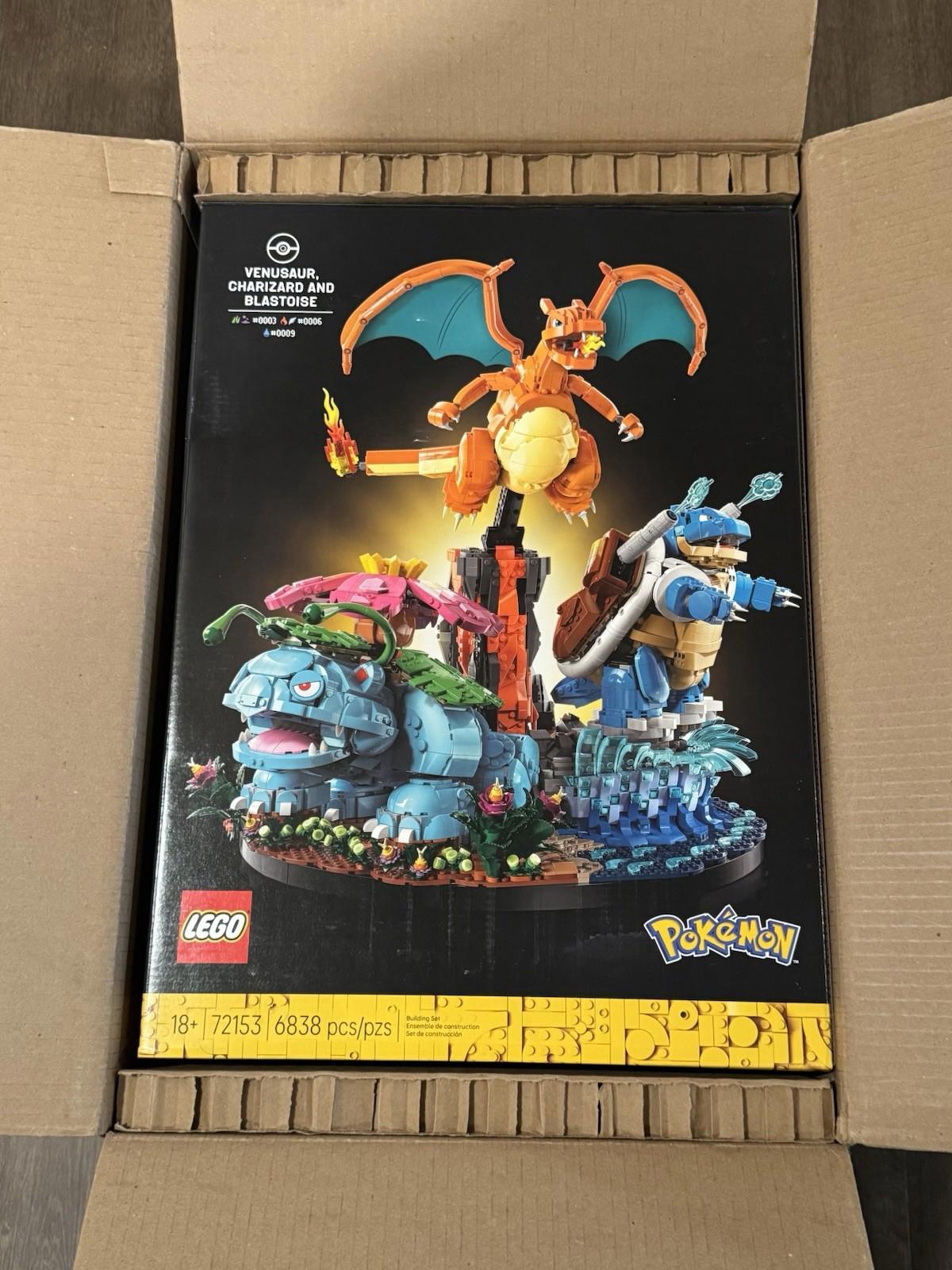 Lego Pokemon 72153 Venusaur, Charizard, and Blastoise BRAND NEW IN BOX SHIPS NOW