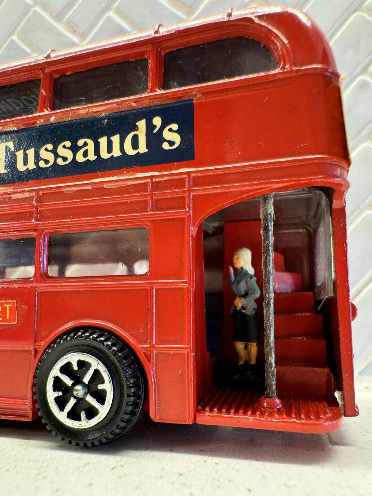 Dinky Toys #289 1974 Routemaster Red London City Bus Visit Madame Tussaud's GC +