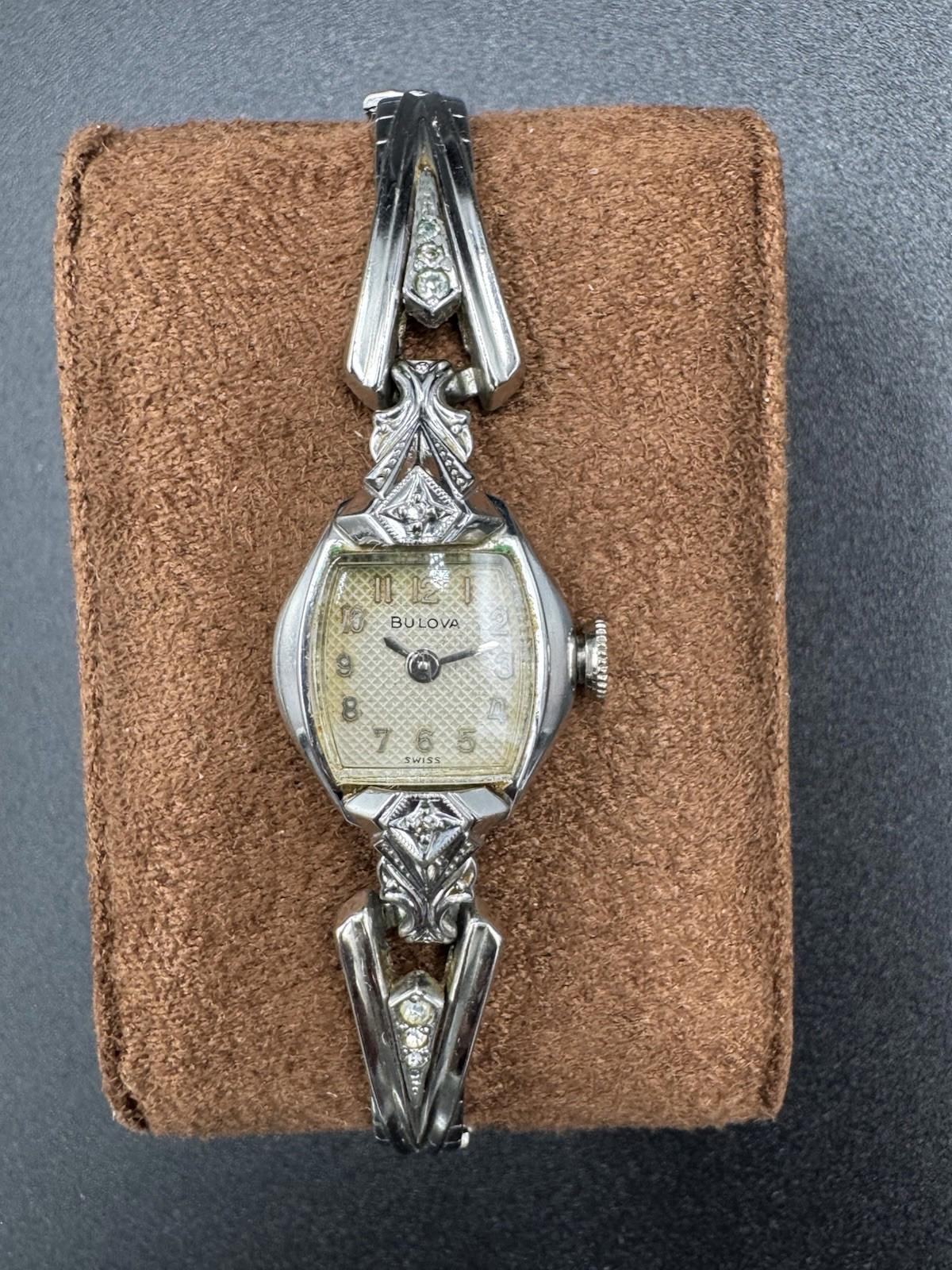 Vintage 1960 Bulova Ladies 17J Watch 10K RGP Speidel Band