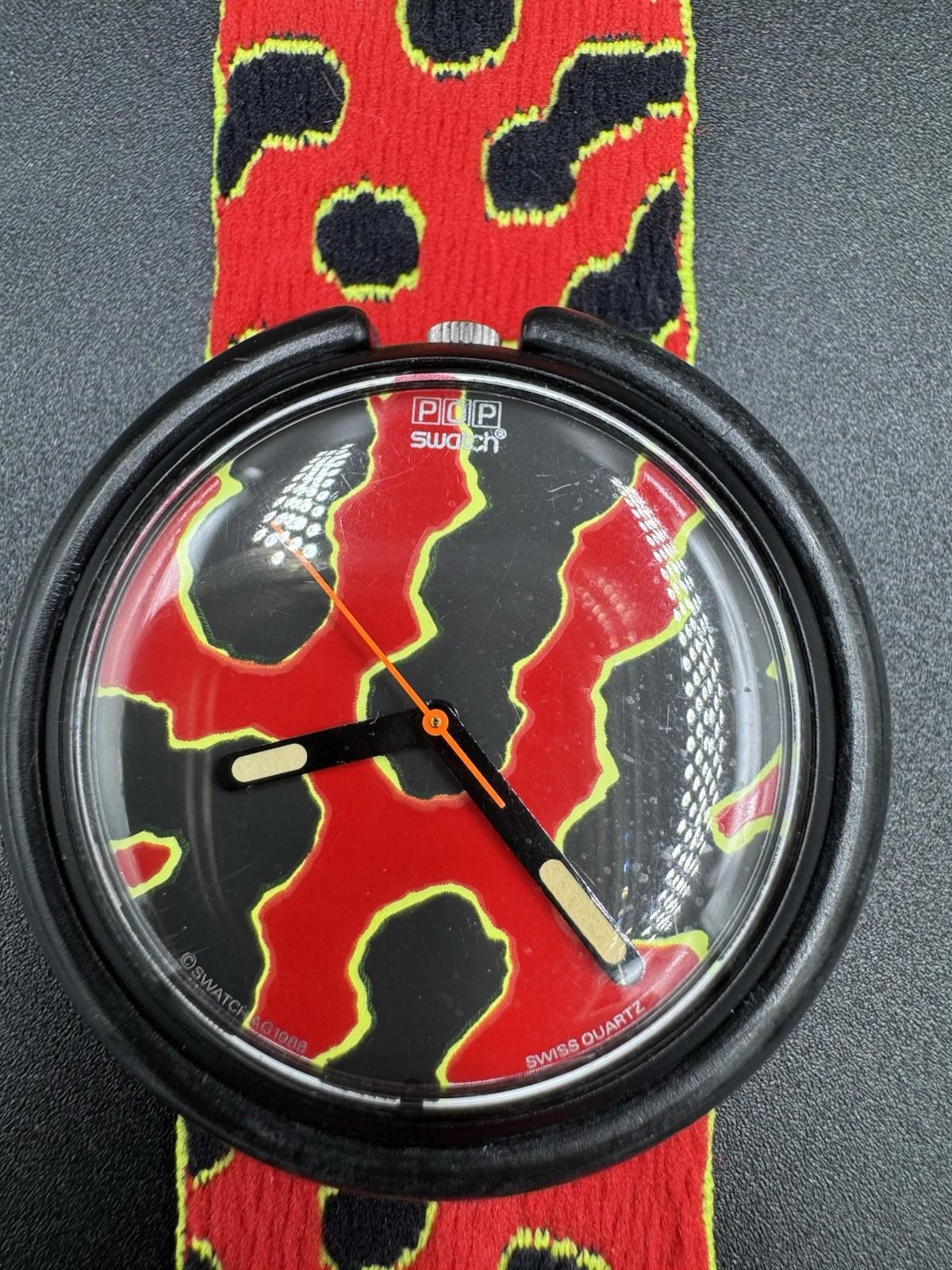 Rare 1988 Pop Swatch PWBB104 Trifoli Animal Quartz Watch