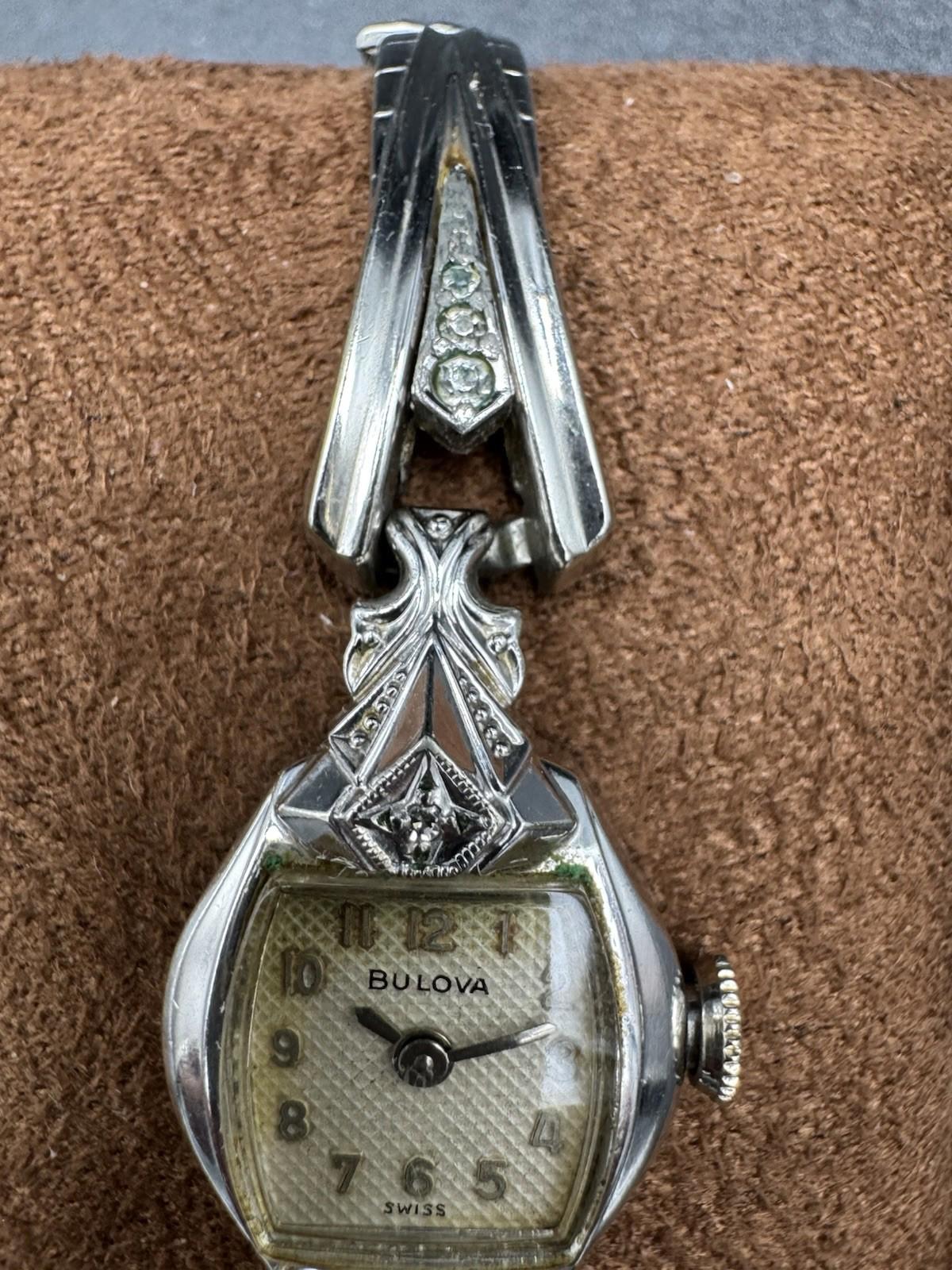 Vintage 1960 Bulova Ladies 17J Watch 10K RGP Speidel Band