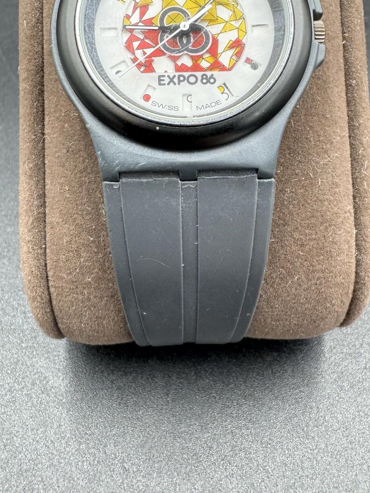 Swatch Expo 86 Quartz Vintage Men’s Watch - Needs Servicing , battery, and band