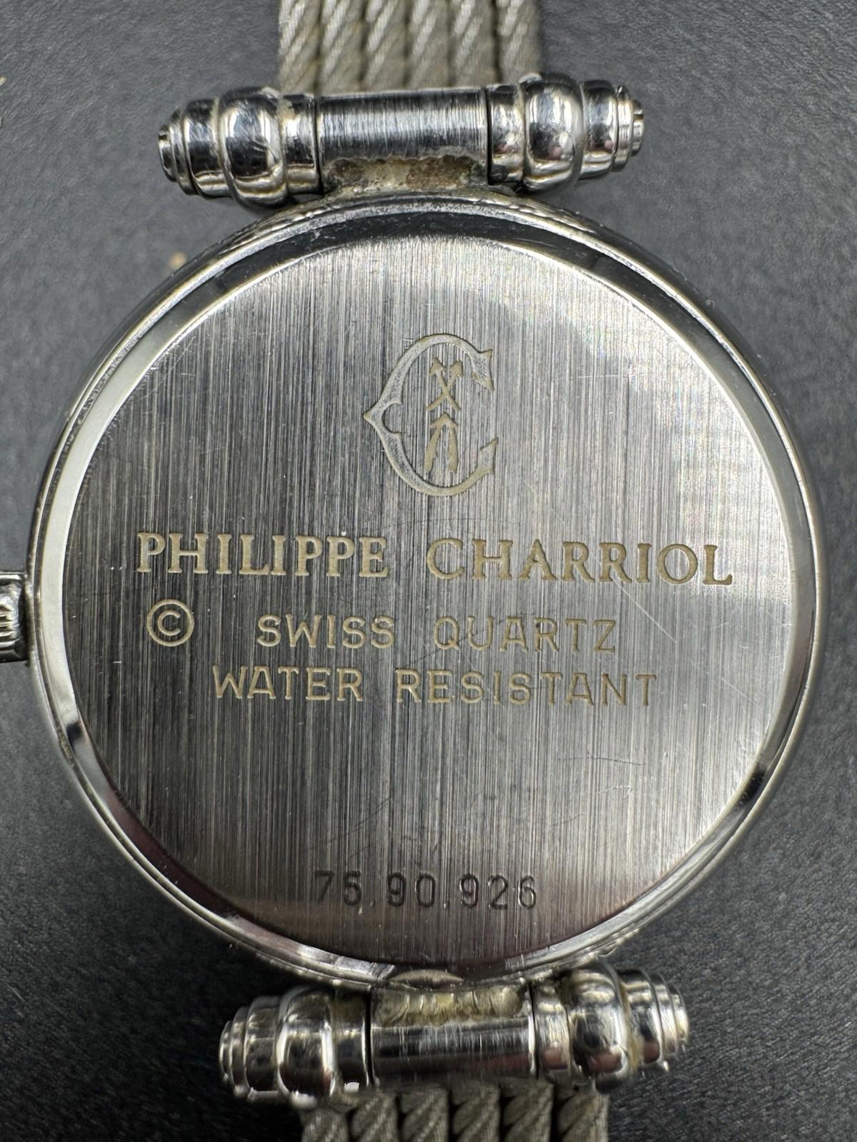 Philippe Charriol Watch Men's Wire Celtic Swiss Made Silver & Gold Colored Quart