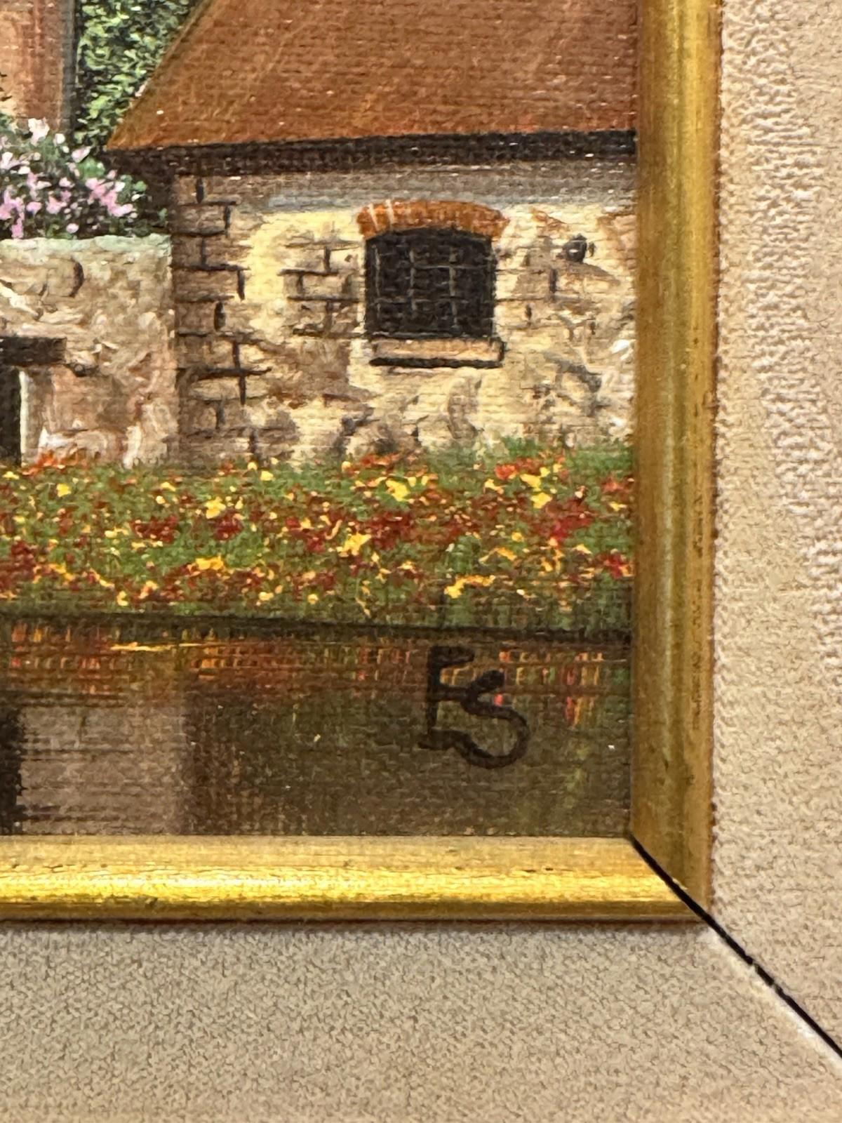 Eugene Schmidt Original Bavaria Germany Landscape Oil COA