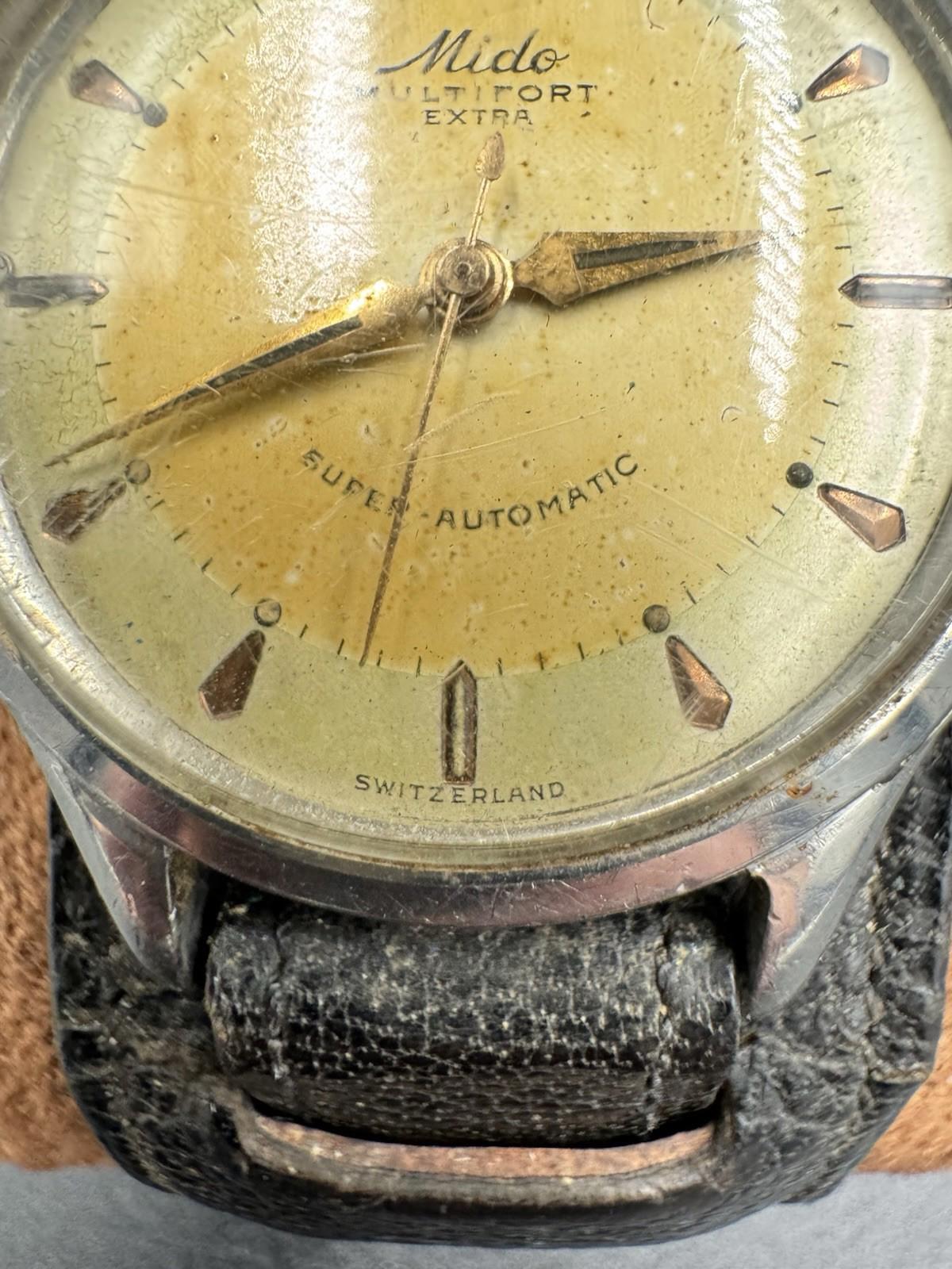 Vintage Mido Multifort Extra SuperAutomatic Swiss Mens Watch