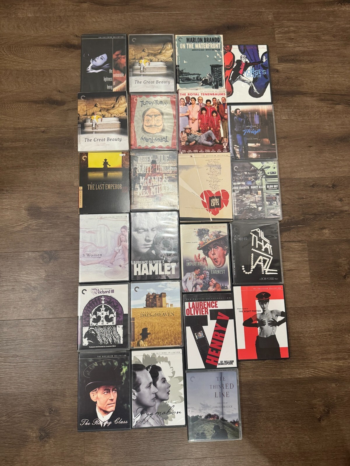 The Criterion Collection 23 DVD Lot Tenenbaums Days of Heaven Short Cuts Hamlet