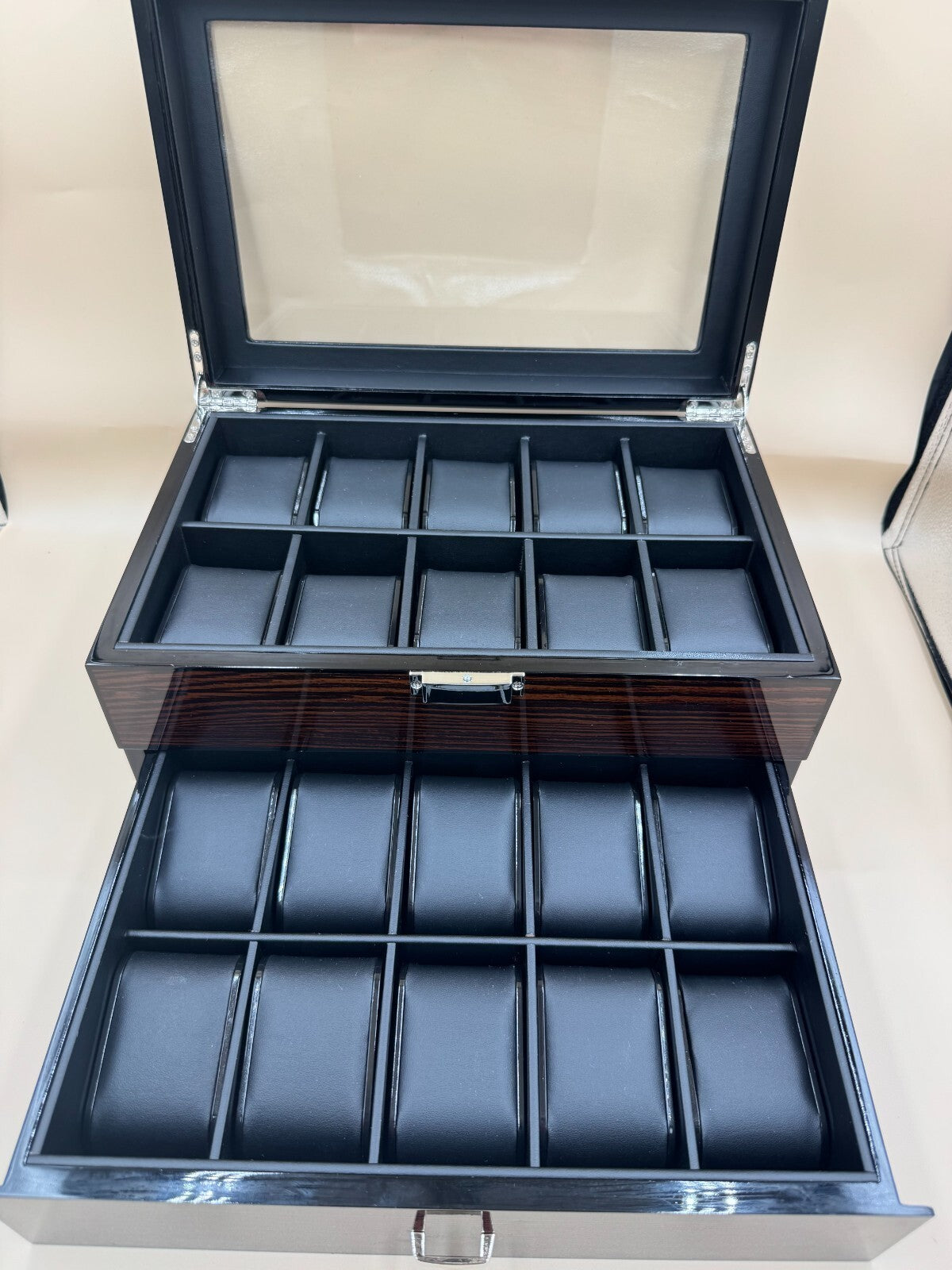Bewishome Watch Box 20 Slots Watch Case For Men - Luxury Watch Organi Near Mint
