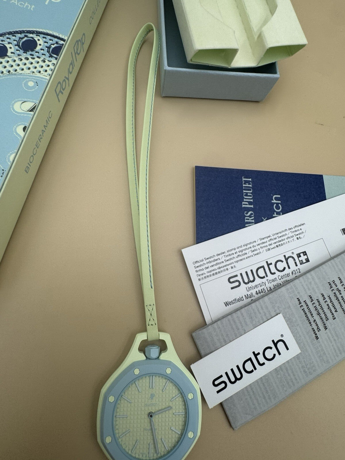 Blue AP x Swatch Royal Pop Audemars Piguet Blaue Acht NEW IN BOX - WATCH IN HAND