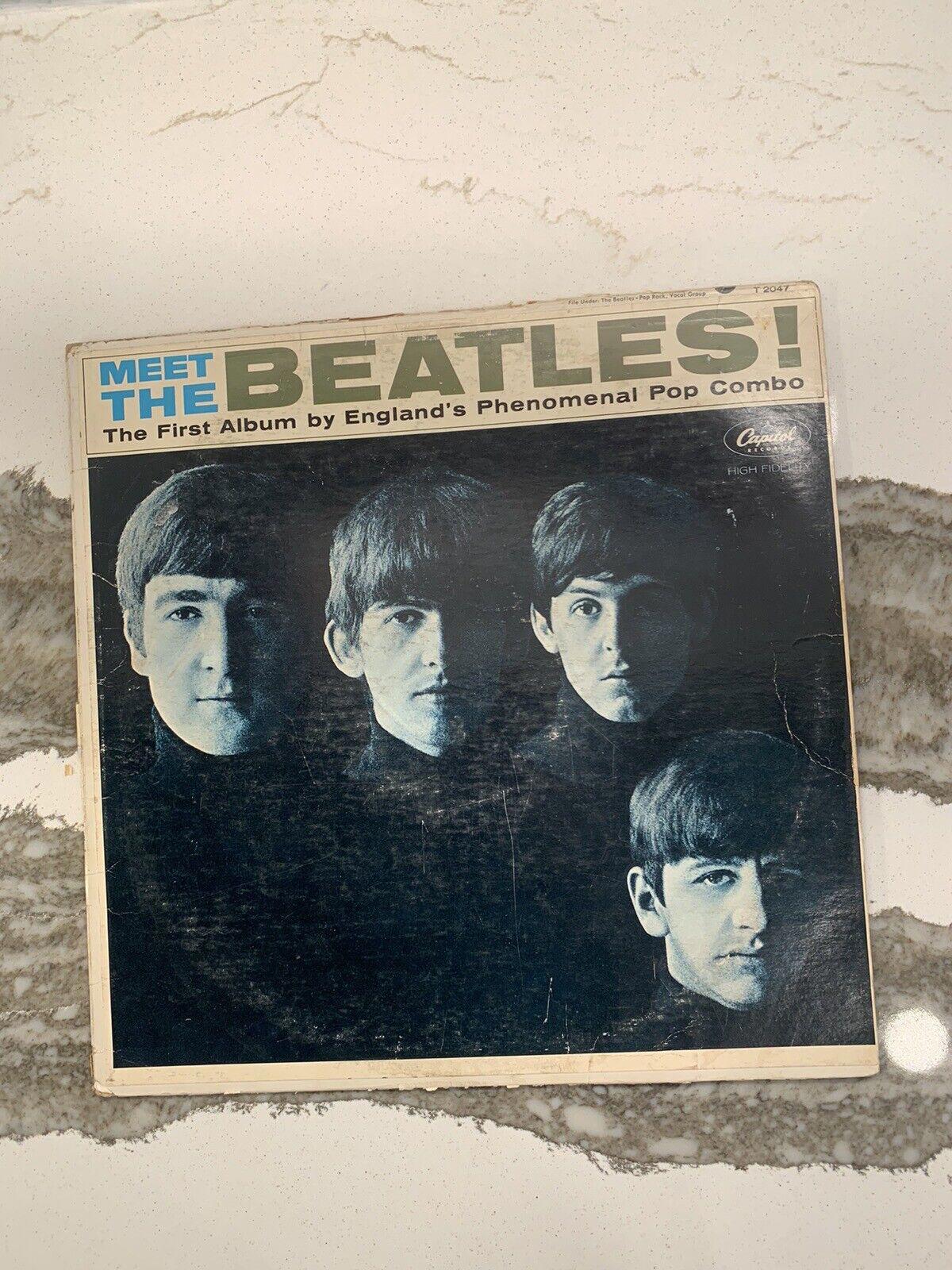 MONO! BEATLES - Sleeve & Vinyl "Meet the Beatles" Record