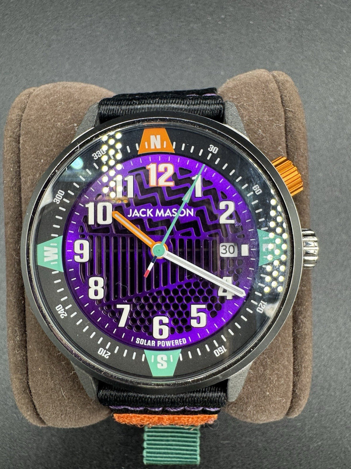 Jack Mason Overland Solar Purple Dial - JM-F111-008 - Excellent Condititon Rare