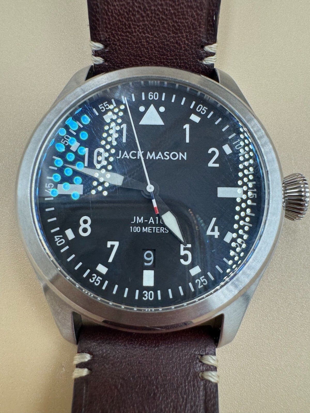 Jack Mason Watch JM-A101-002 Men's Regular Import Brown with Box Stainless Steel