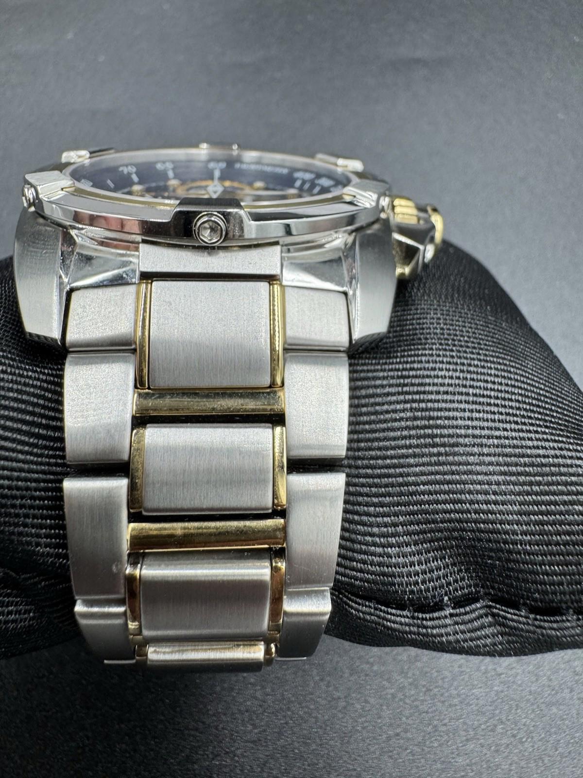 Seiko Velatura SNDX99 Chronograph Blue Dial Quartz Watch w/ Box Papers 7T62-0HD0