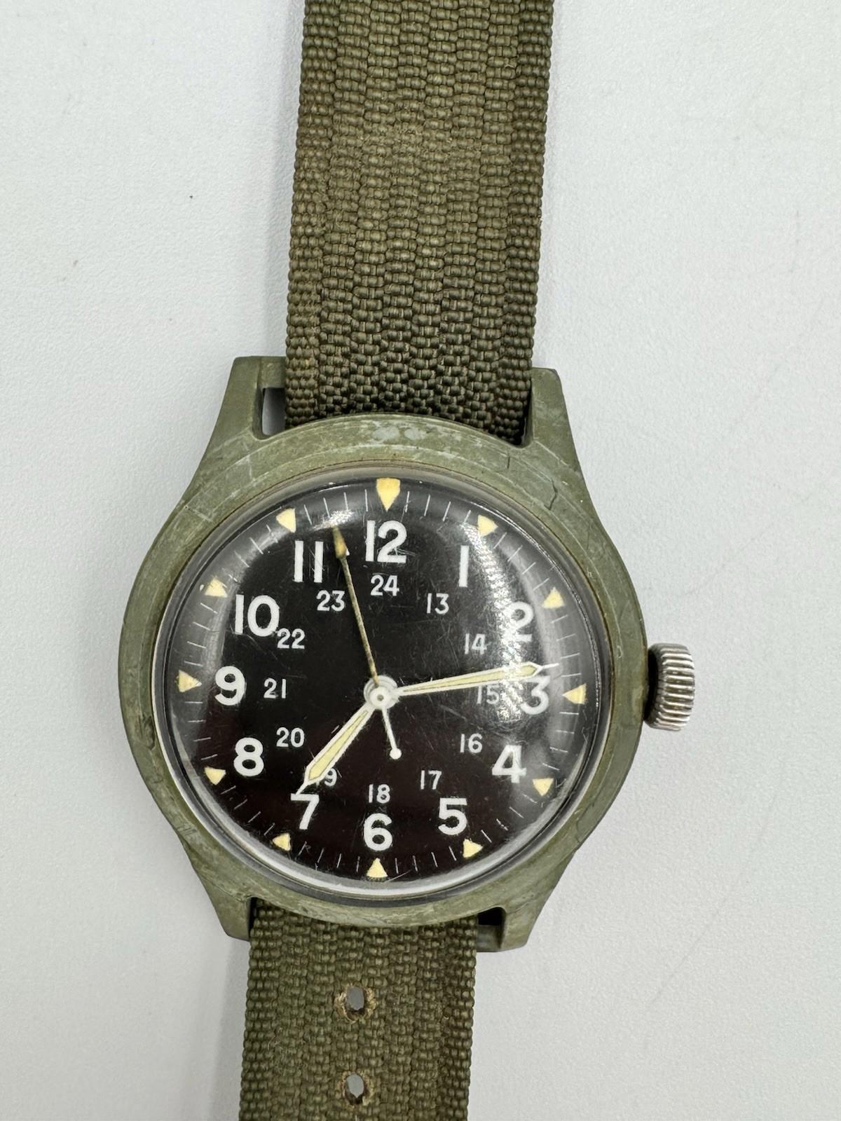 U.S. Military Wrist Watch · October 1965 – Original Issue with Strap