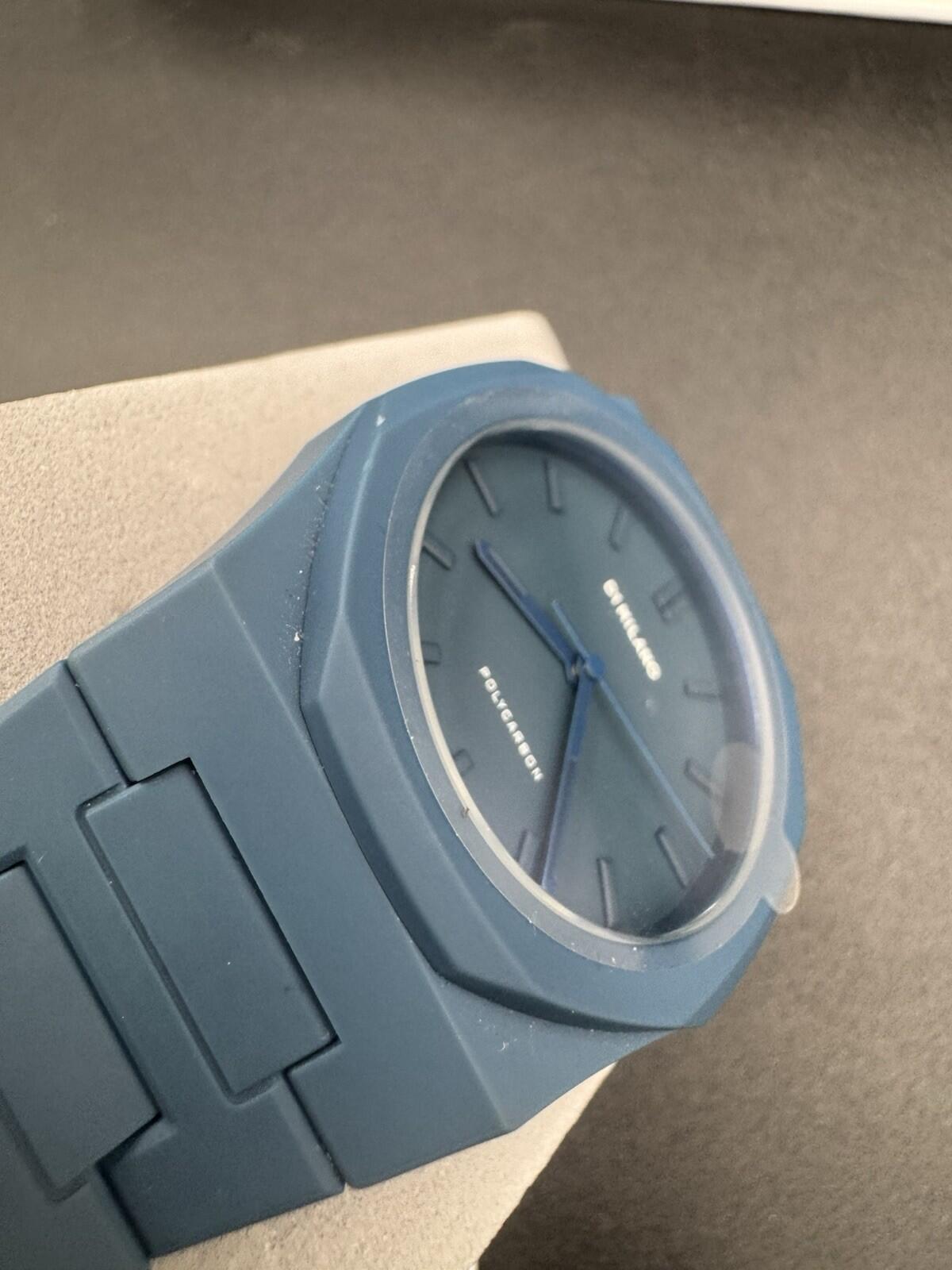 D1 MILANO watch men's PCBJ21 Polycarbon Navy Blue Polycarbonate Brand New Sealed