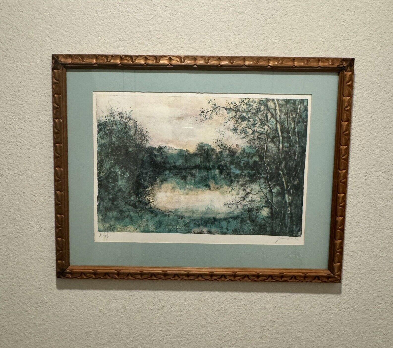 Bernard Ganter Lithograph Forest Limited Edition Framed
