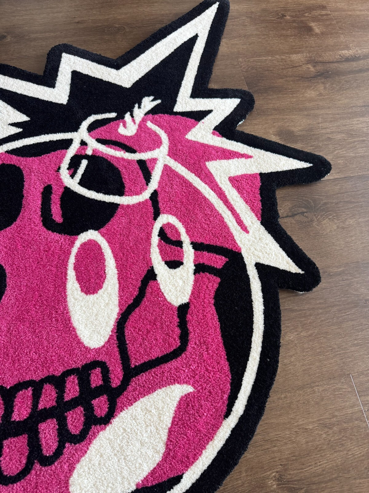 THE HUNDREDS BORED APE YACHT CLUB RUG 2021 BAYC Skull Logo Adam Bomb Black Pink