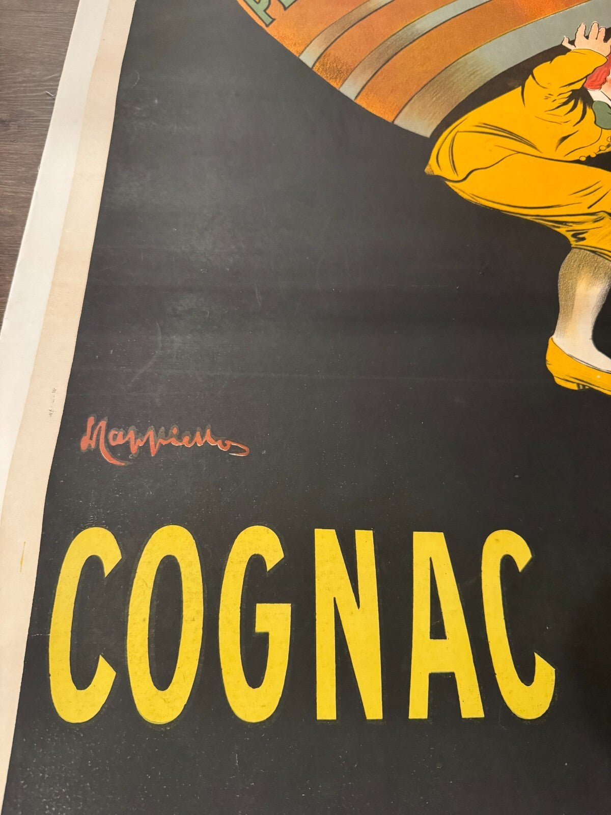 Original Vintage Cognac Pellisson Large Poster by Leonetto Cappiello c1920