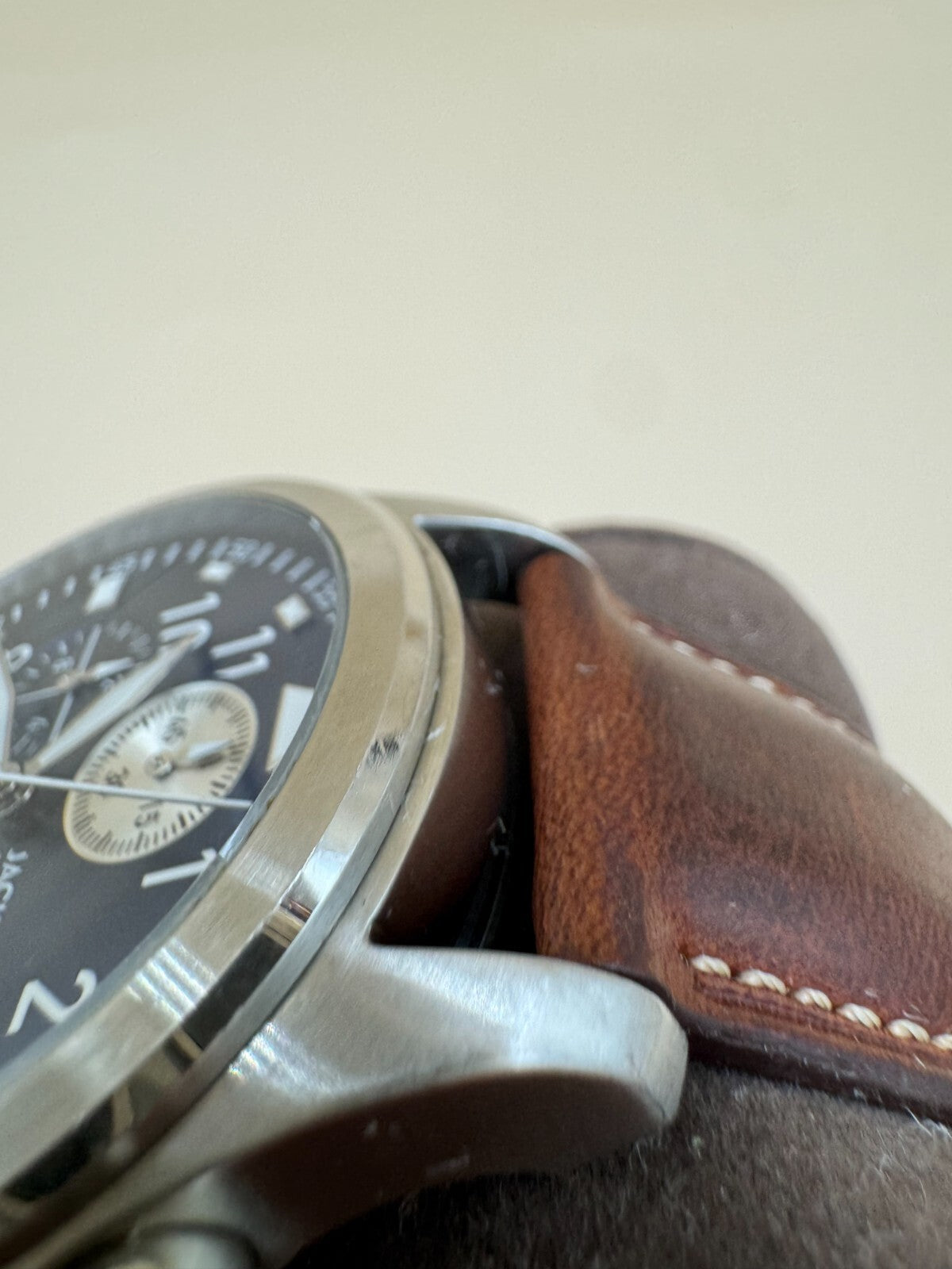 Jack Mason Aviator Chronograph Mens Watch - JM-A102-107 100 Meters Leather Strap
