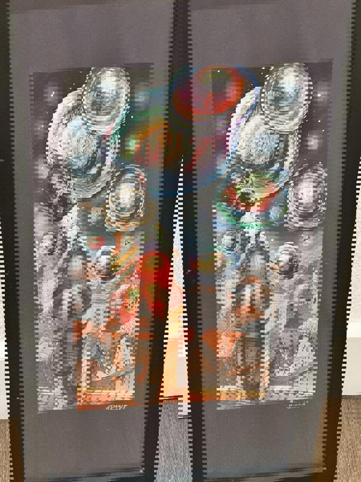 Sokolova Nadezhda Painting Handmade Silk Cat daydreamin fish