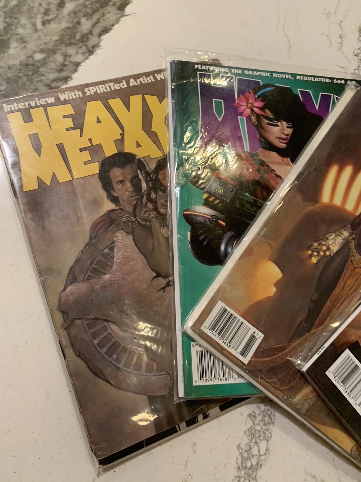 Heavy Metal Magazine 1983- 2018 Lot of 5 Fantasy Collection