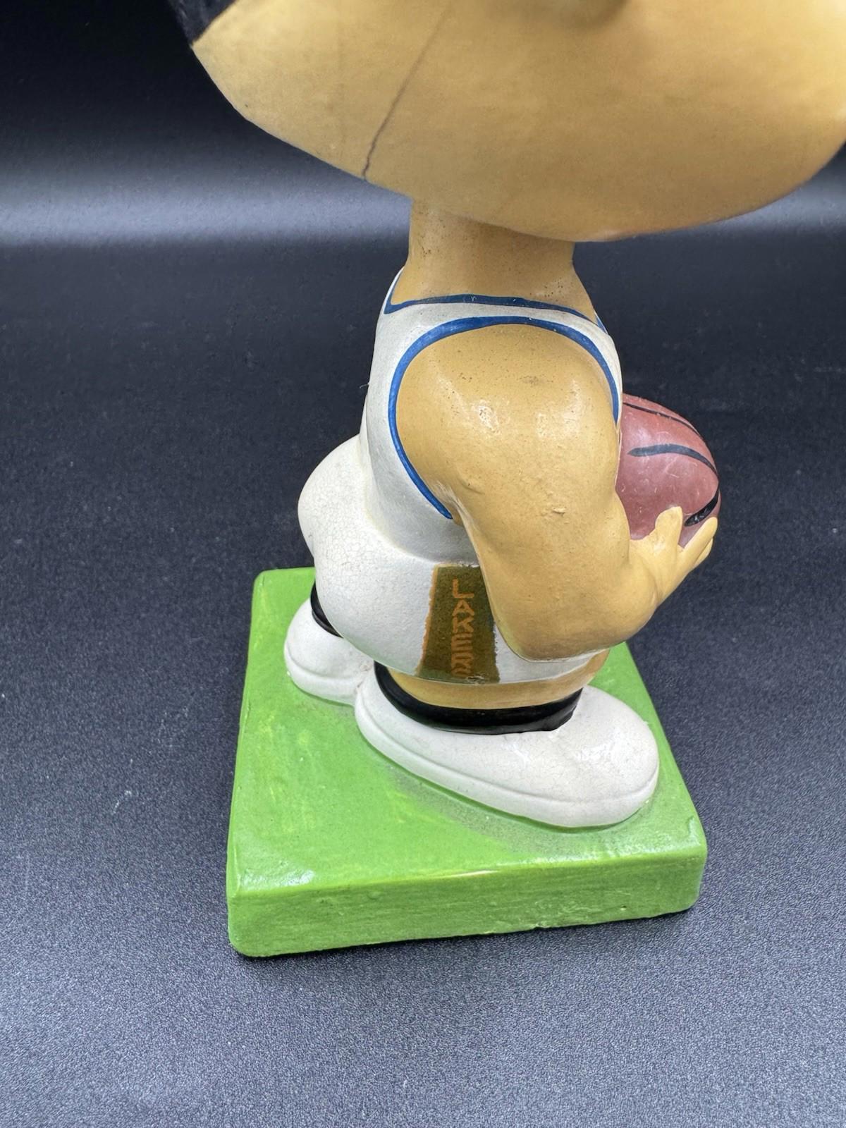 1960 Bobblehead Nodder Los Angeles Lakers Green Square Base