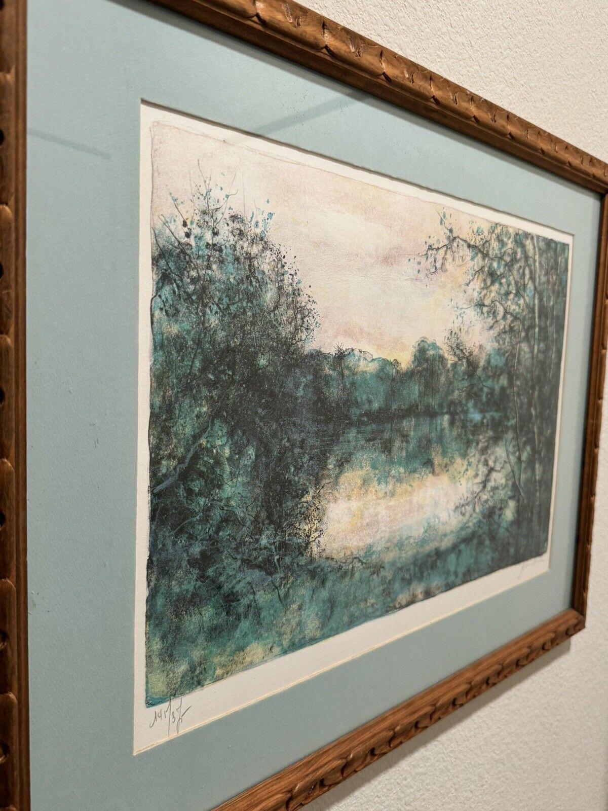 Bernard Ganter Lithograph Forest Limited Edition Framed