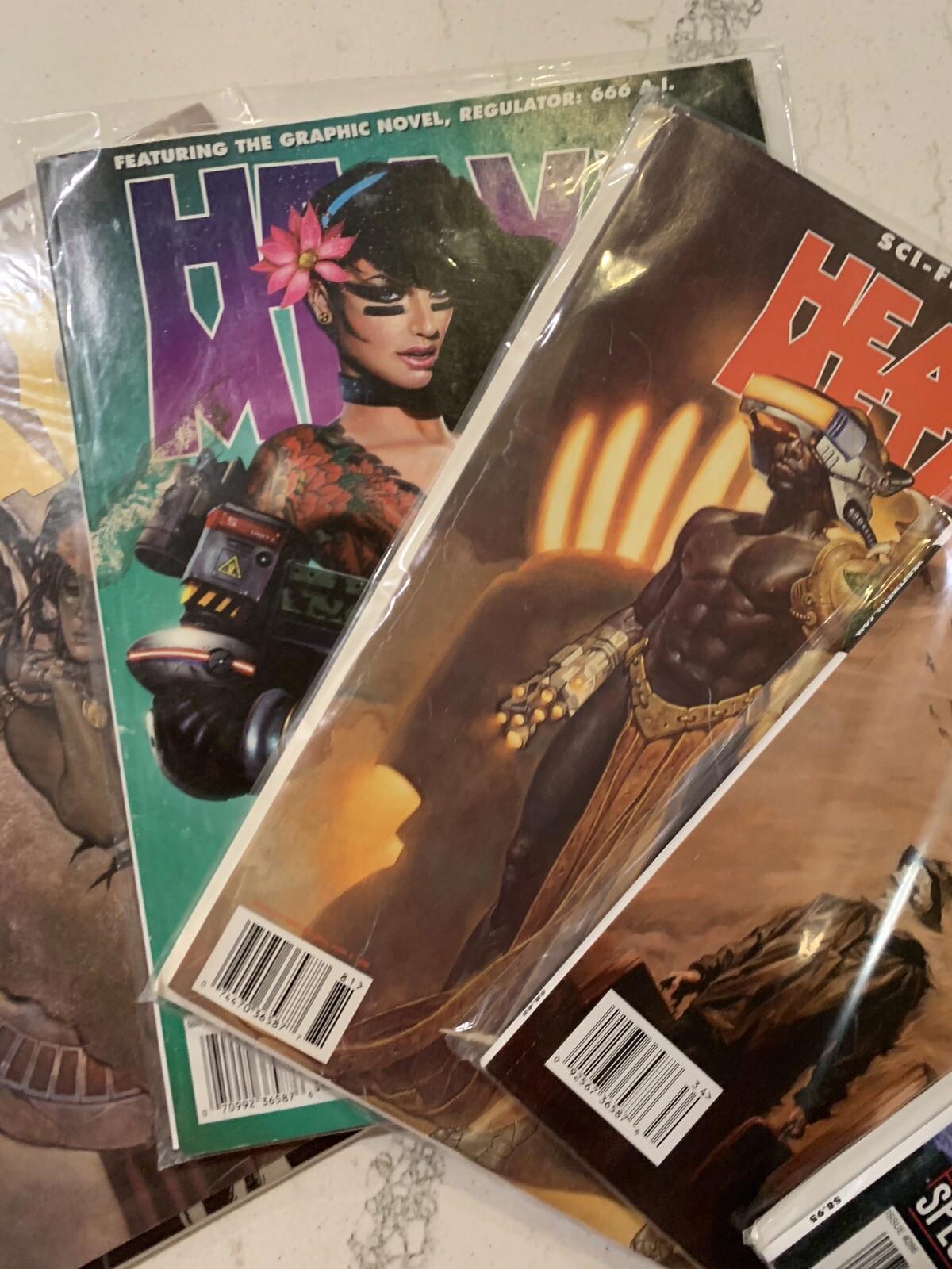 Heavy Metal Magazine 1983- 2018 Lot of 5 Fantasy Collection