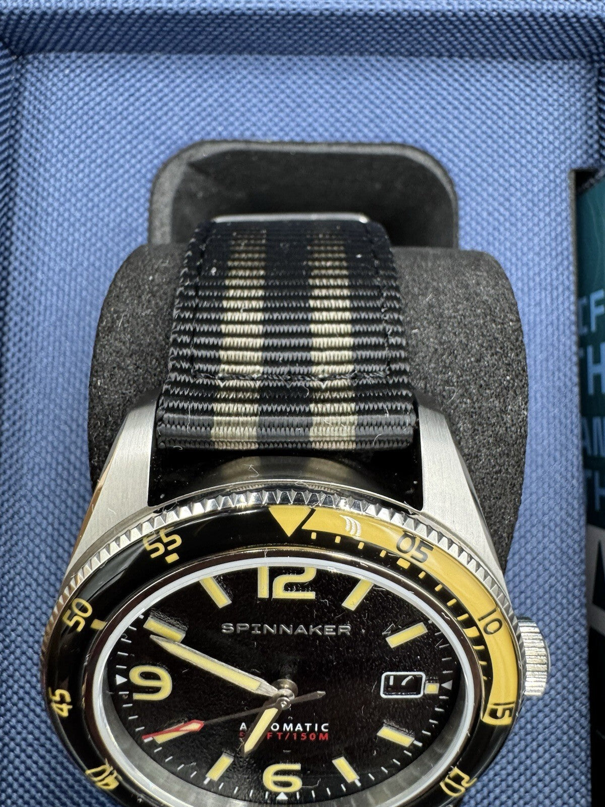 Spinnaker Fleuss Stainless Steel 43mm Japanese Automatic Wristwatch Black Dial M